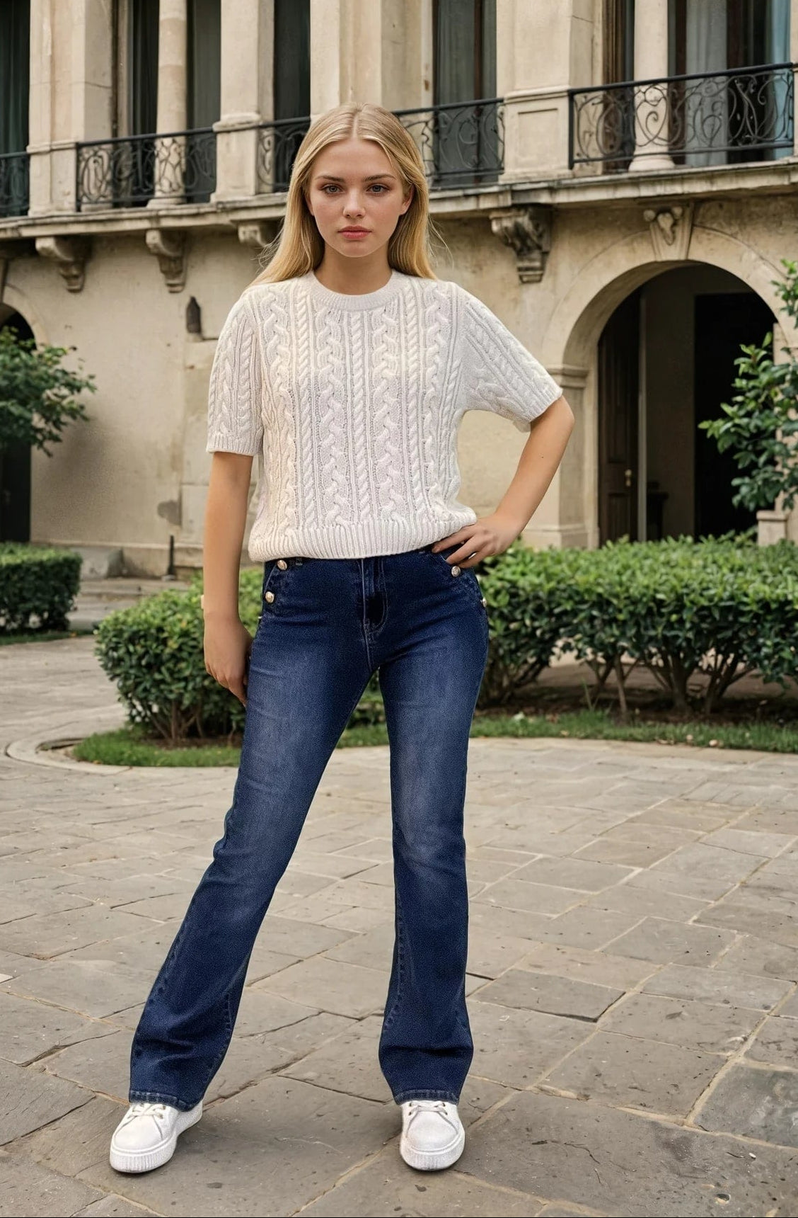 MAPP Sailor Flare Bootcut Denim Jea DENIM/TWILL 9396 DENIM USED