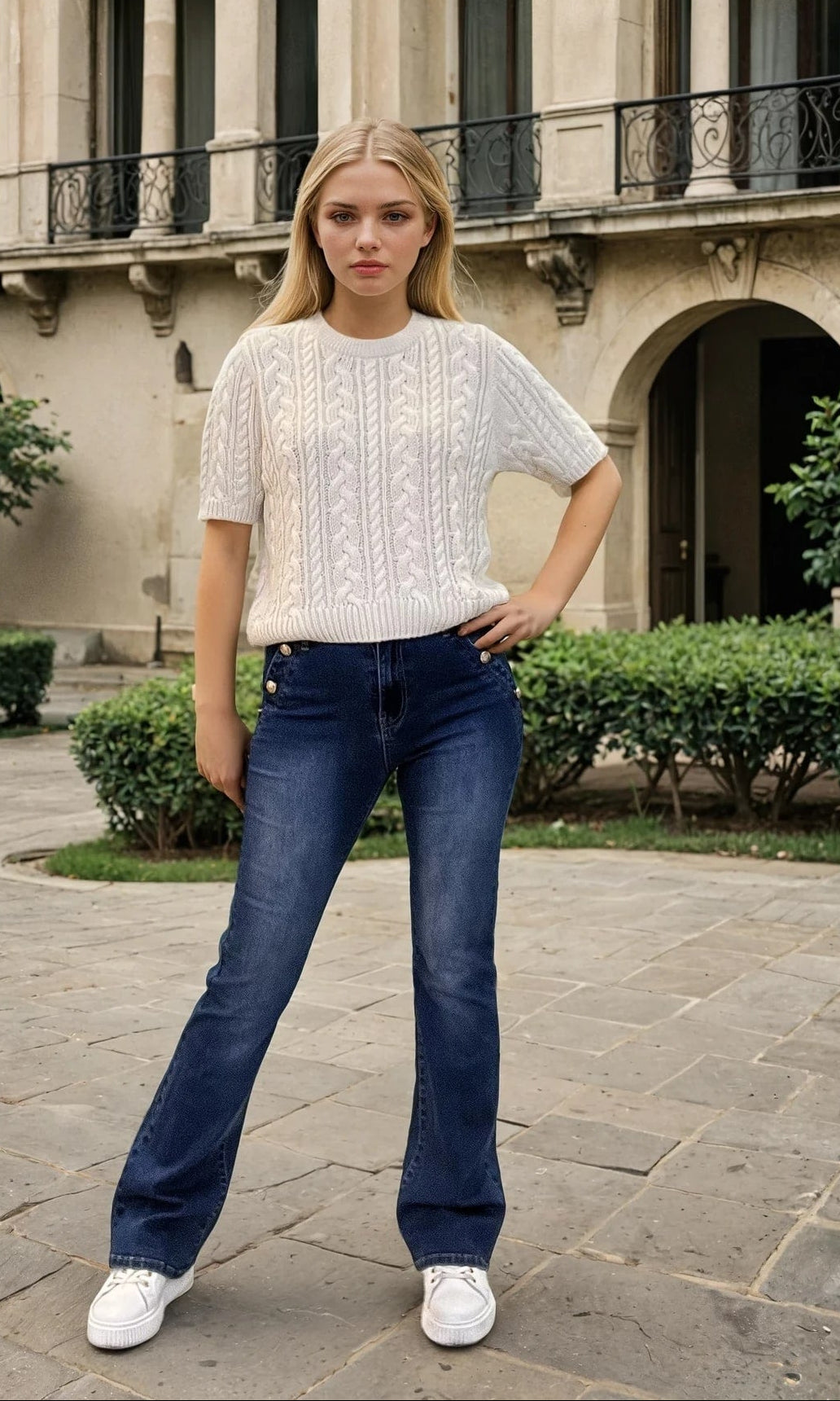 MAPP Sailor Flare Bootcut Denim Jea DENIM/TWILL 9396 DENIM USED