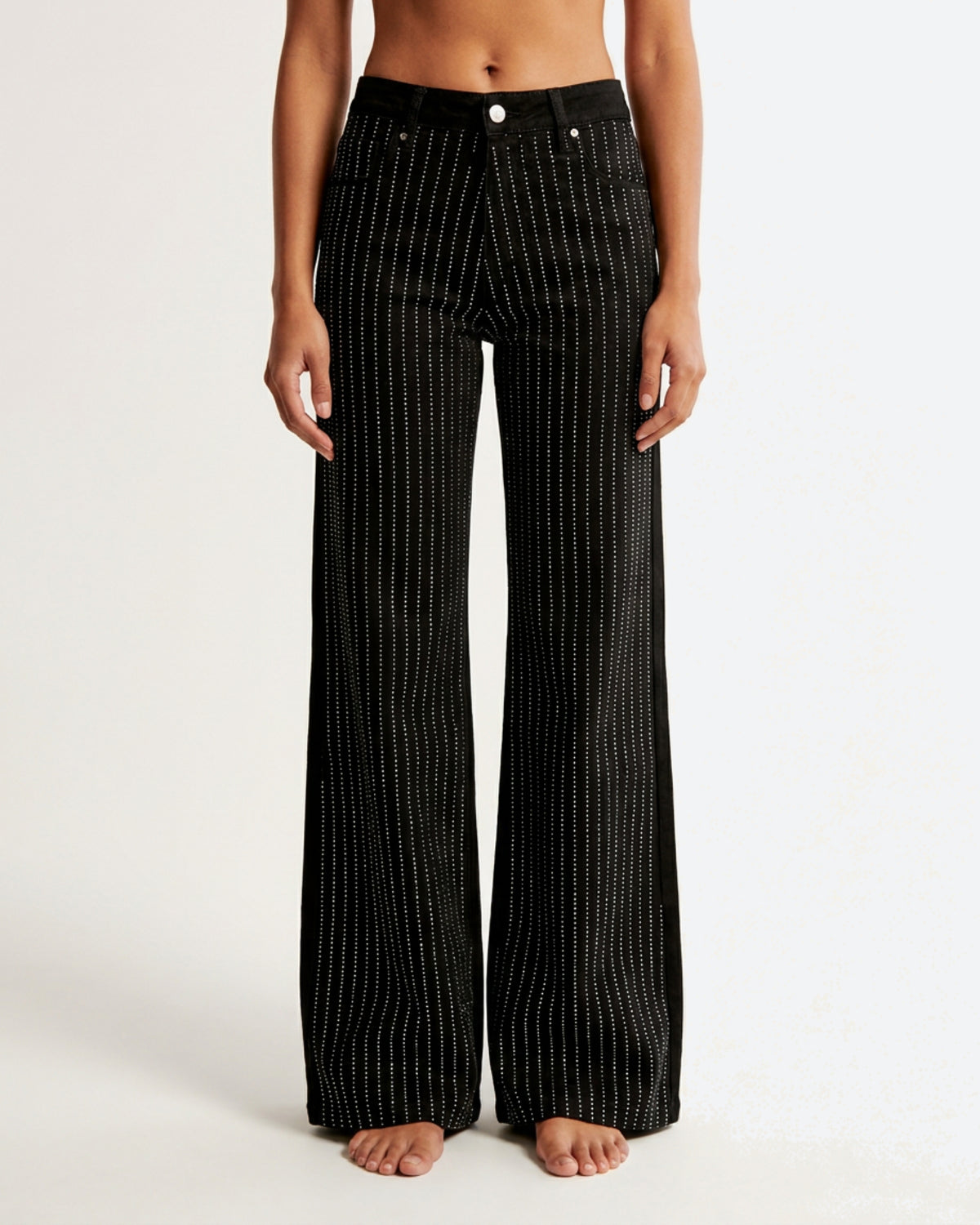 M JEANS Sparkling Flare Jeans DENIM/TWILL 80 BLACK