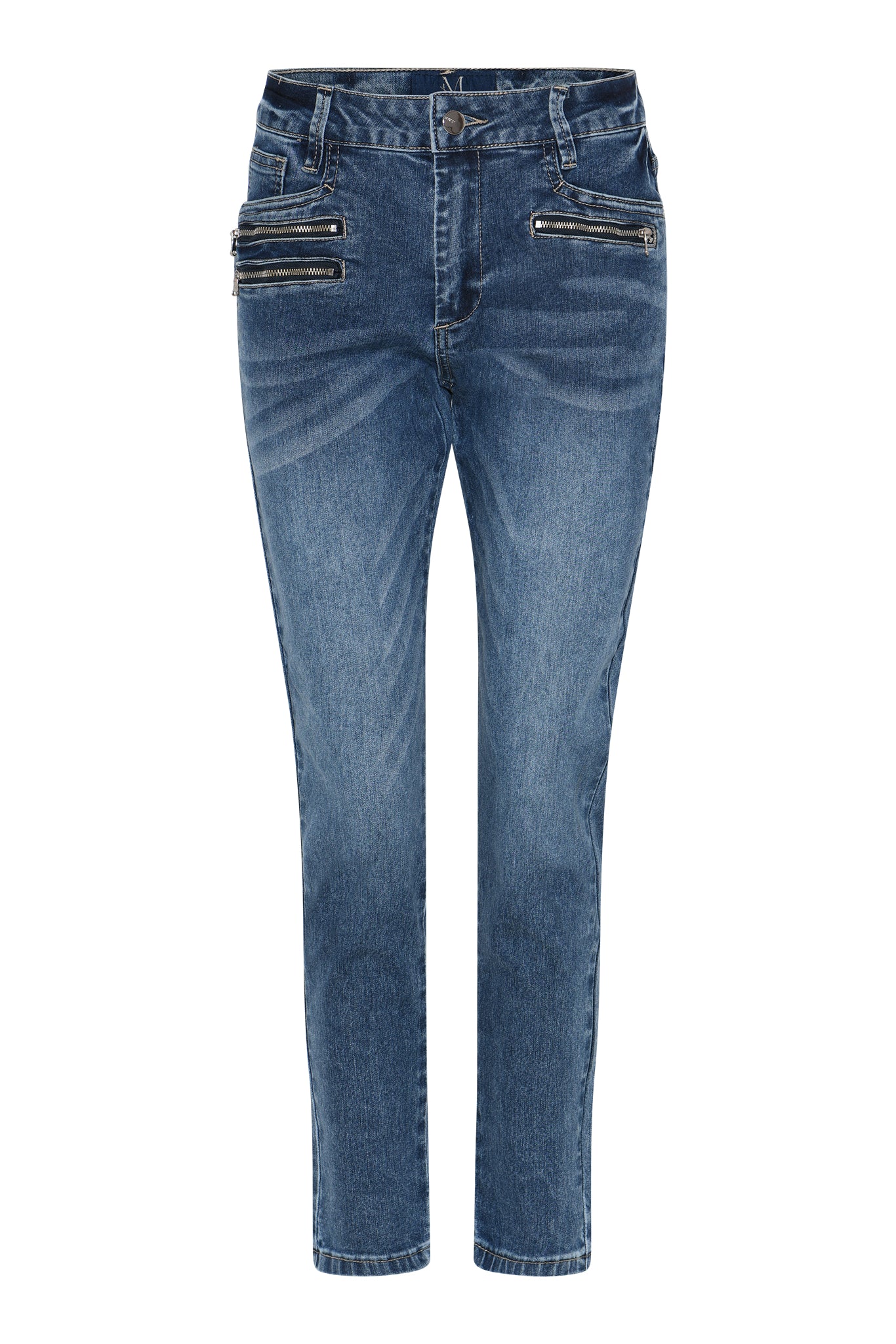 MARC LAUGE Staycy 7/8 Denim Jeans DENIM/TWILL 9696 BLUE DENIM USED