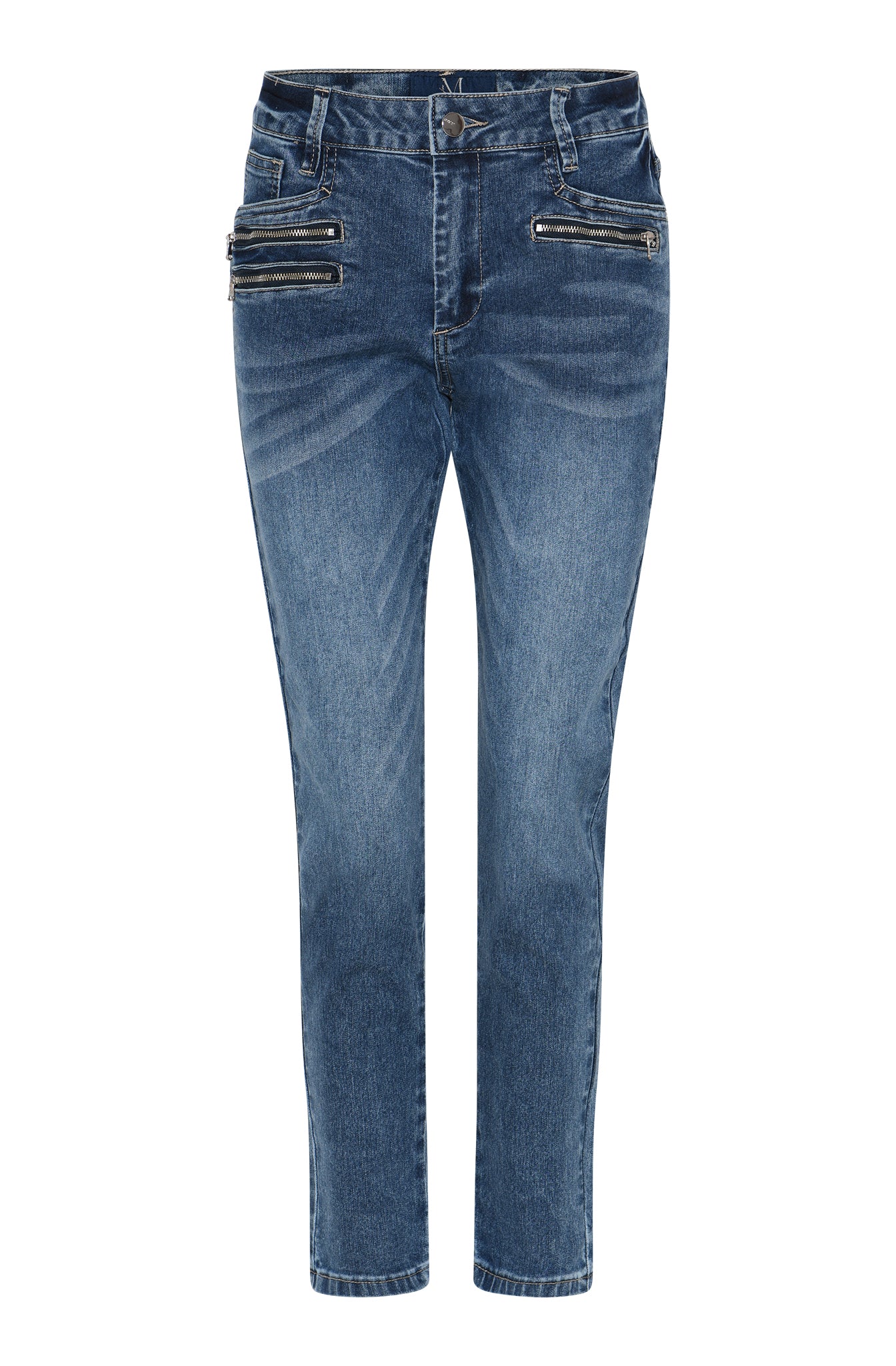 MARC LAUGE Staycy 7/8 Denim Jeans DENIM/TWILL 9696 BLUE DENIM USED