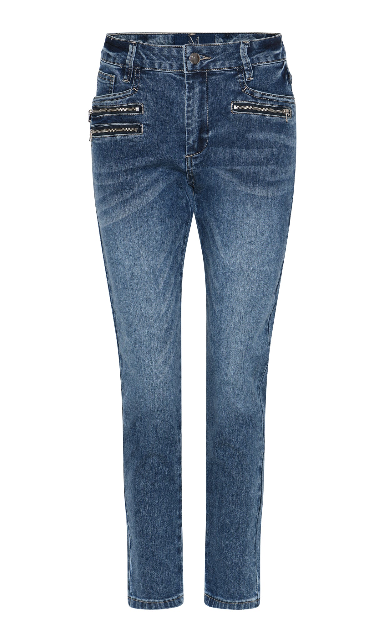 MARC LAUGE Staycy 7/8 Denim Jeans DENIM/TWILL 9696 BLUE DENIM USED