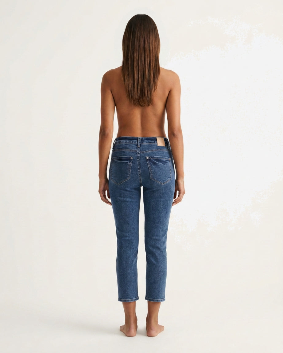 MARC LAUGE Staycy Slim Fit Jeans | Marc Lauge DENIM/TWILL 9696 BLUE DENIM USED