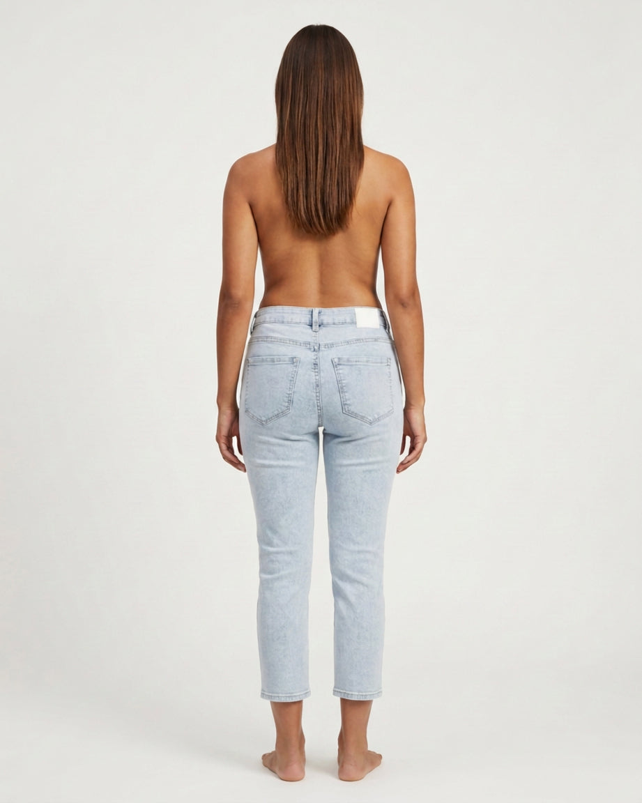 MARC LAUGE Staycy Slim Fit Jeans | Marc Lauge DENIM/TWILL 8996 LIGHT BLUE USED