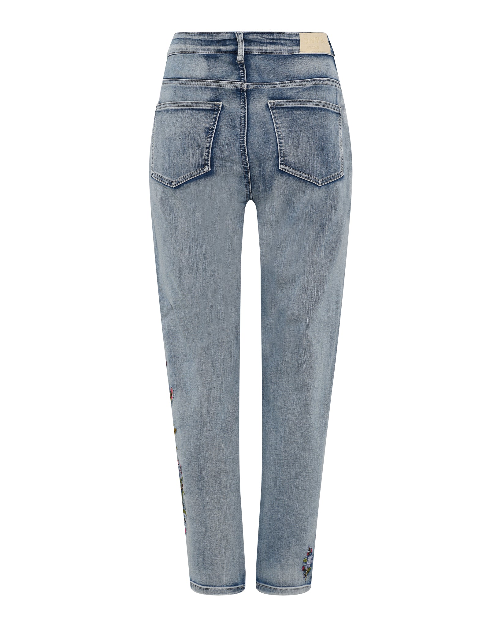 DNYcph Plus Size Tea Embroidered Jeans DENIM/TWILL 919699 BENNETON LIGHT BLUE