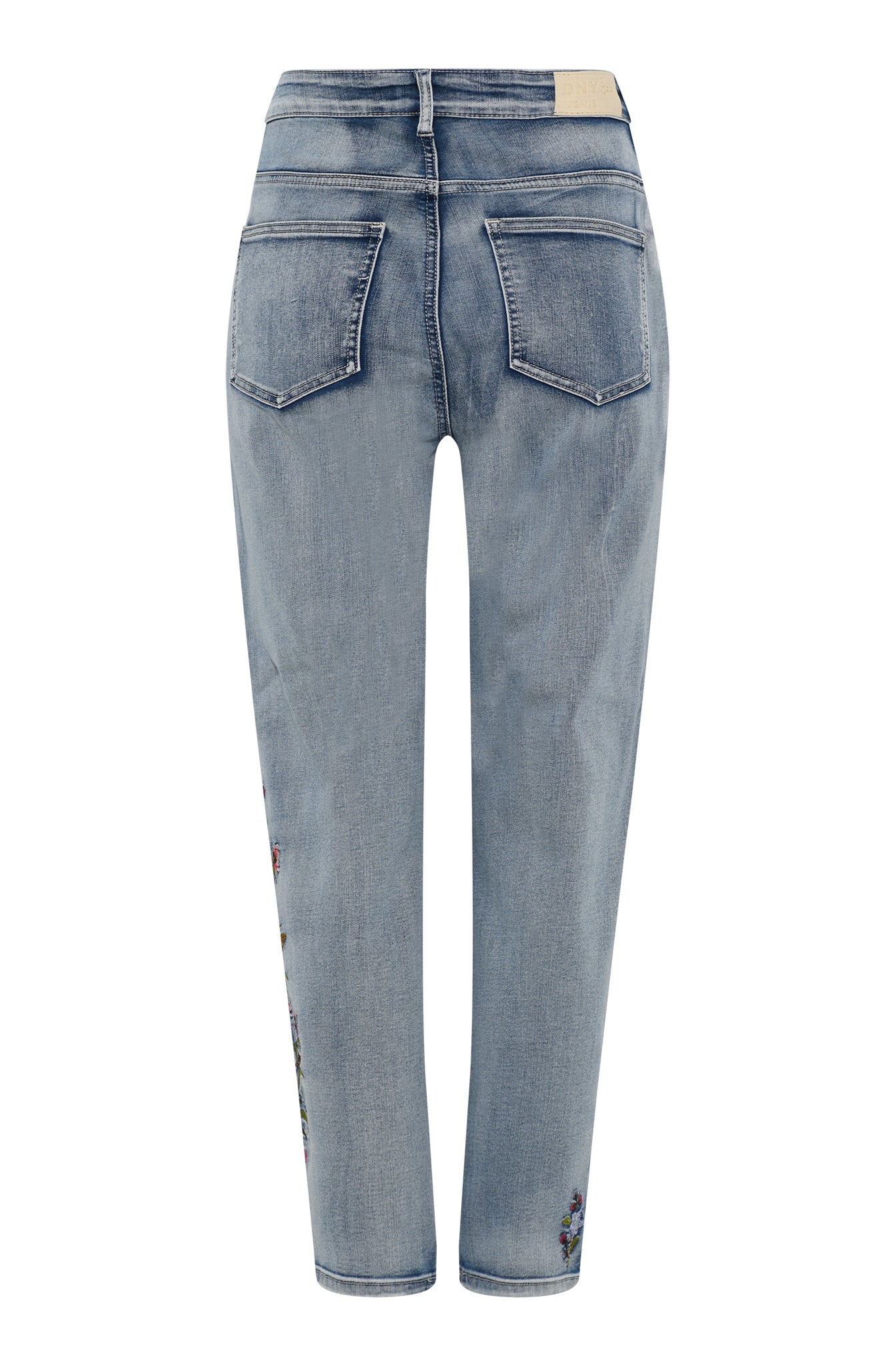 DNYcph Plus Size Tea Embroidered Jeans DENIM/TWILL 919699 BENNETON LIGHT BLUE