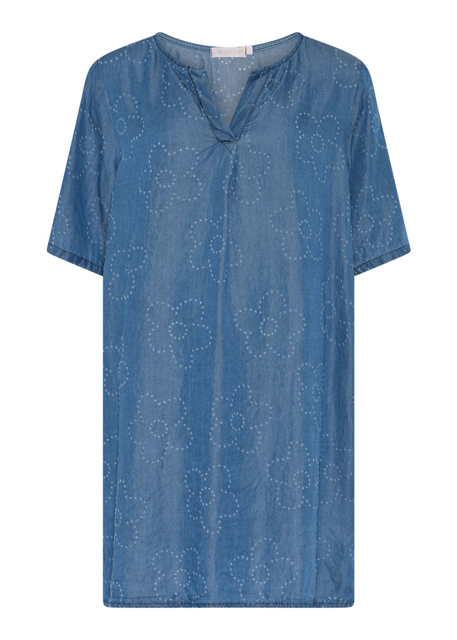 MARC LAUGE TENCEL FLOWER DRESS DRESS/JUMPSUIT 96 DARK BLUE DENIM
