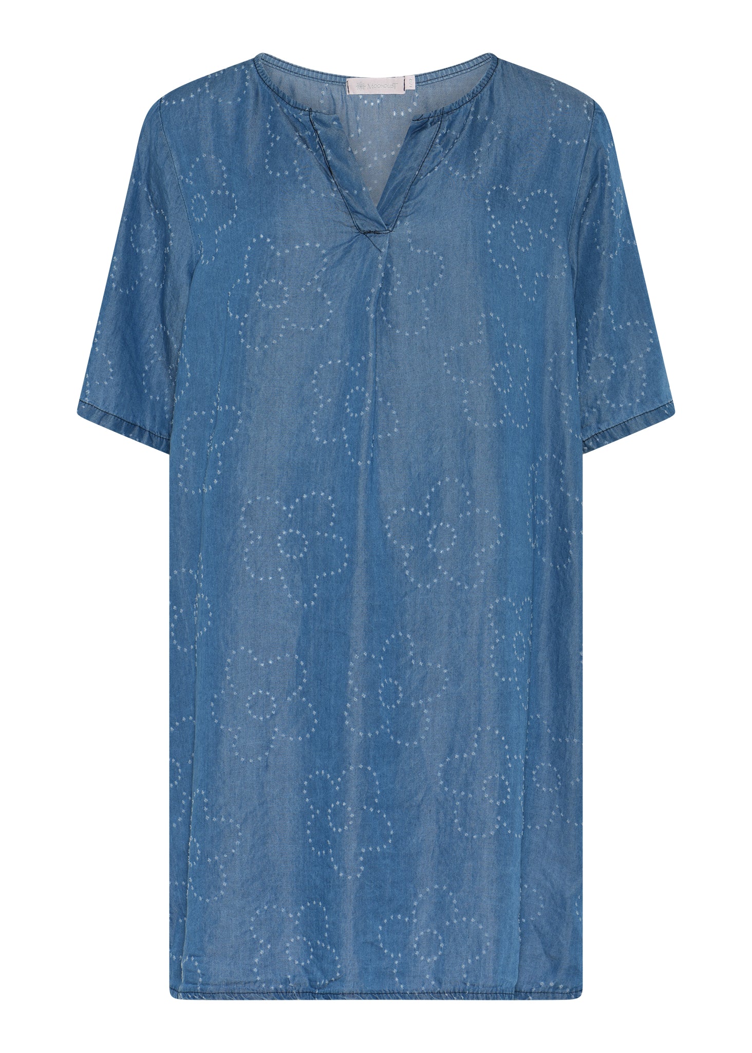 MARC LAUGE TENCEL FLOWER DRESS DRESS/JUMPSUIT 96 DARK BLUE DENIM