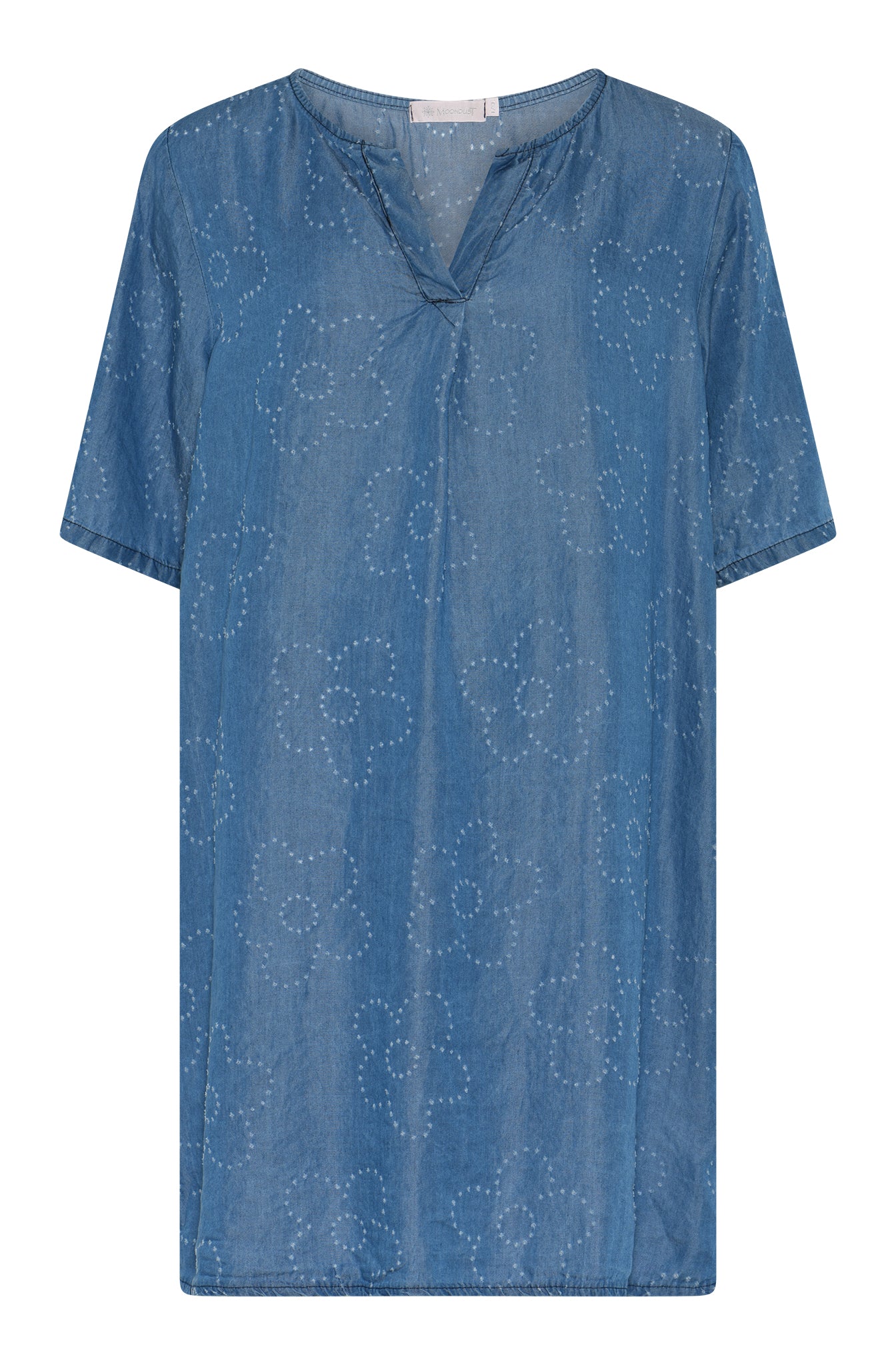 MARC LAUGE TENCEL FLOWER DRESS DRESS/JUMPSUIT 96 DARK BLUE DENIM
