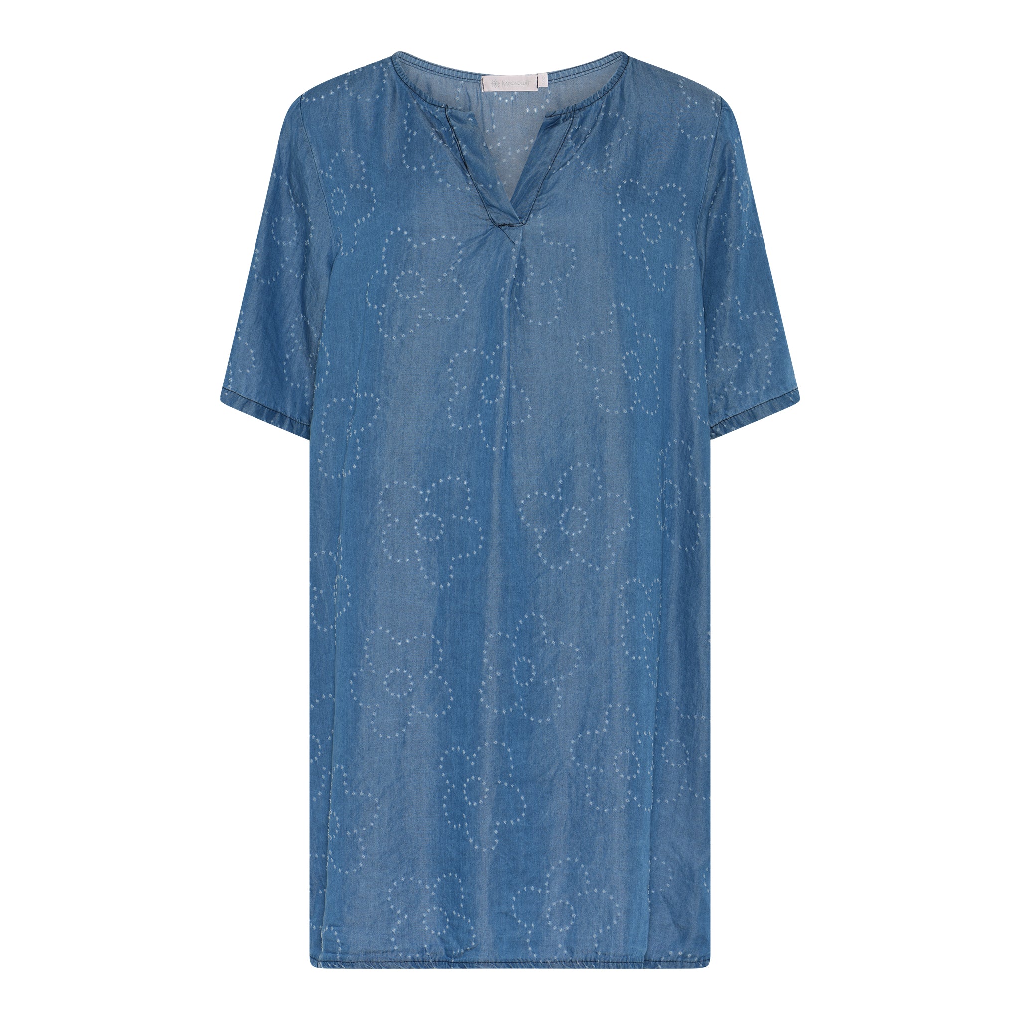 MARC LAUGE TENCEL FLOWER DRESS DRESS/JUMPSUIT 96 DARK BLUE DENIM