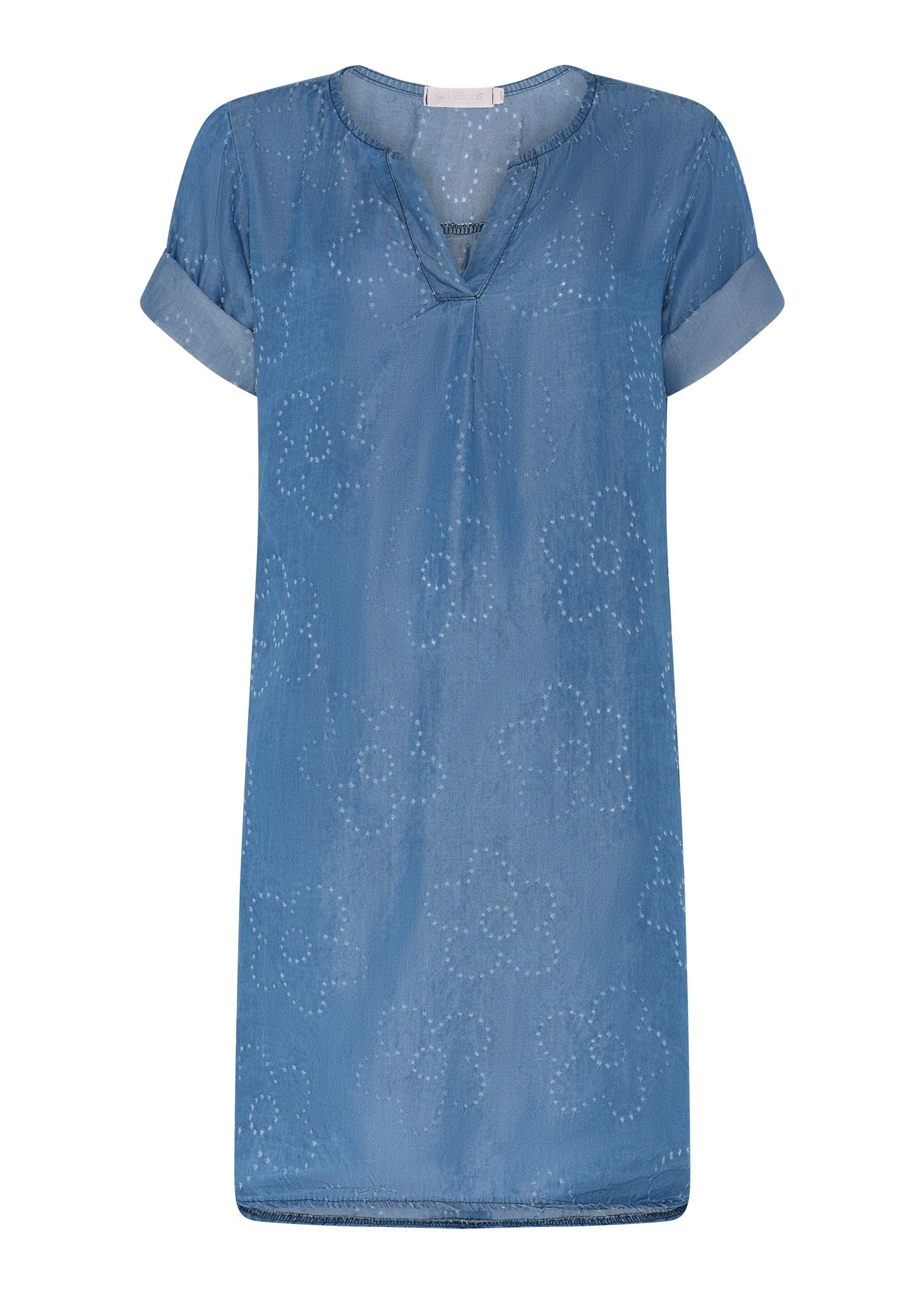MARC LAUGE TENCEL FLOWER DRESS DRESS/JUMPSUIT 96 DARK BLUE DENIM