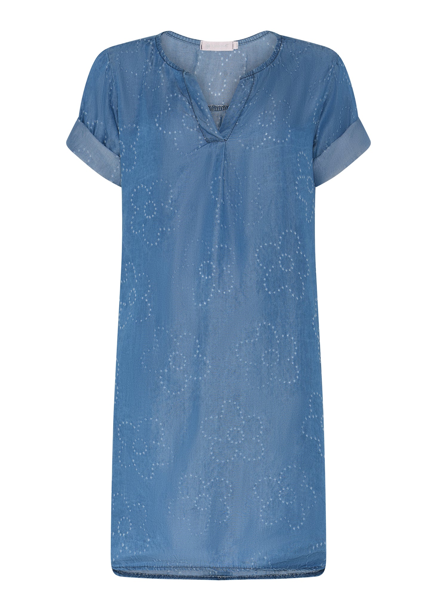 MARC LAUGE TENCEL FLOWER DRESS DRESS/JUMPSUIT 96 DARK BLUE DENIM