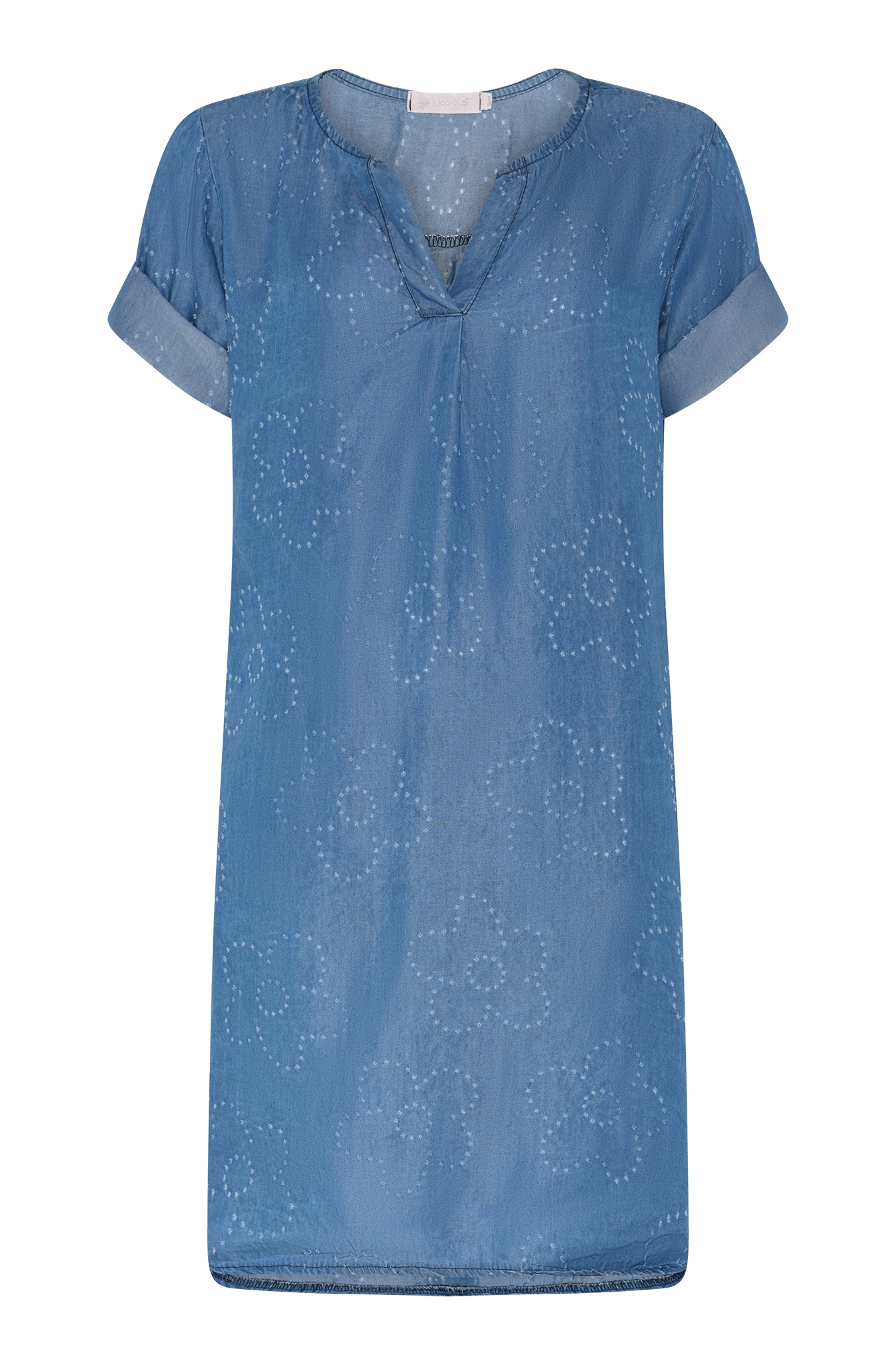 MARC LAUGE TENCEL FLOWER DRESS DRESS/JUMPSUIT 96 DARK BLUE DENIM