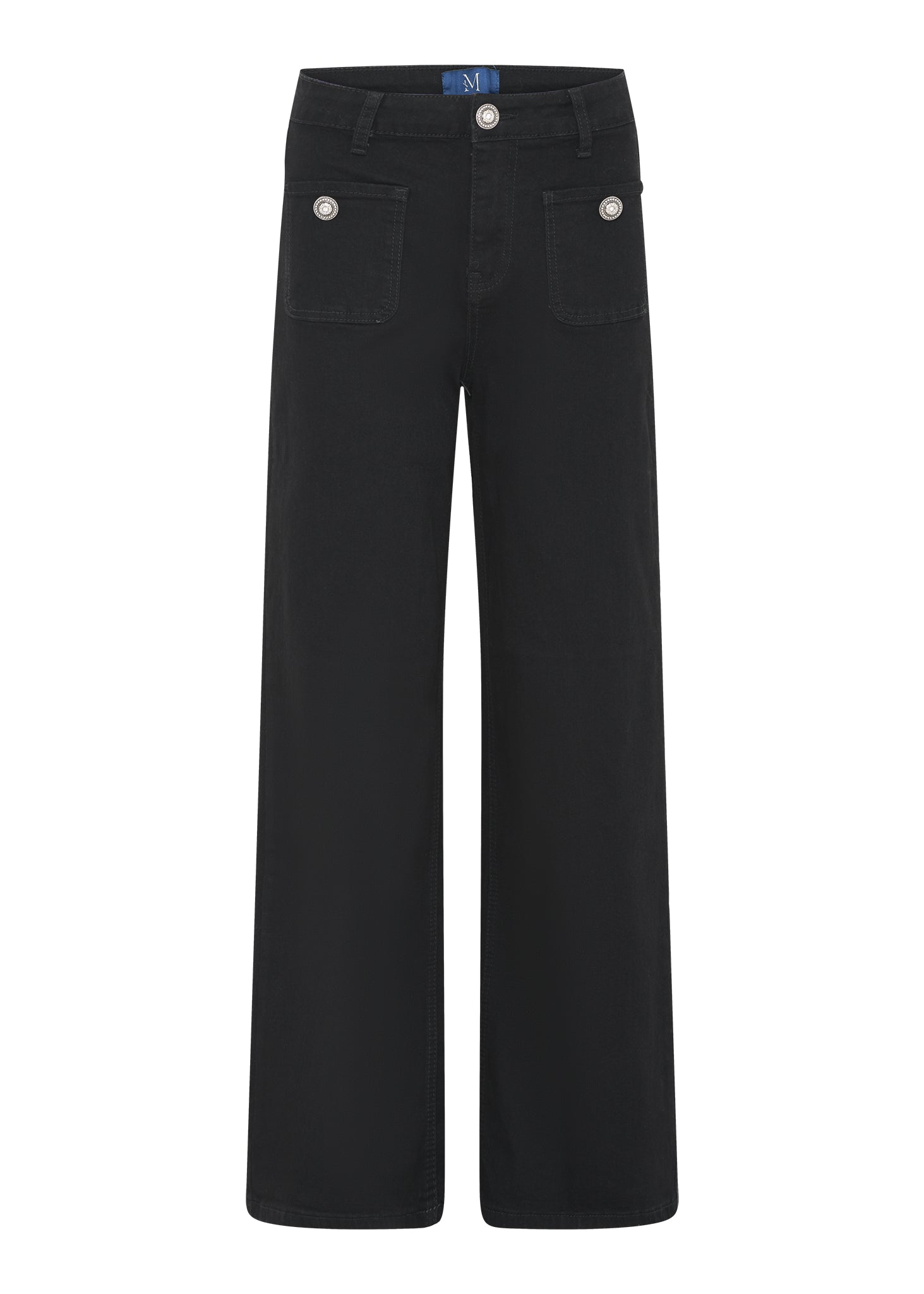 M JEANS Thea Wide Denim Jeans DENIM/TWILL 81 BLACK DENIM