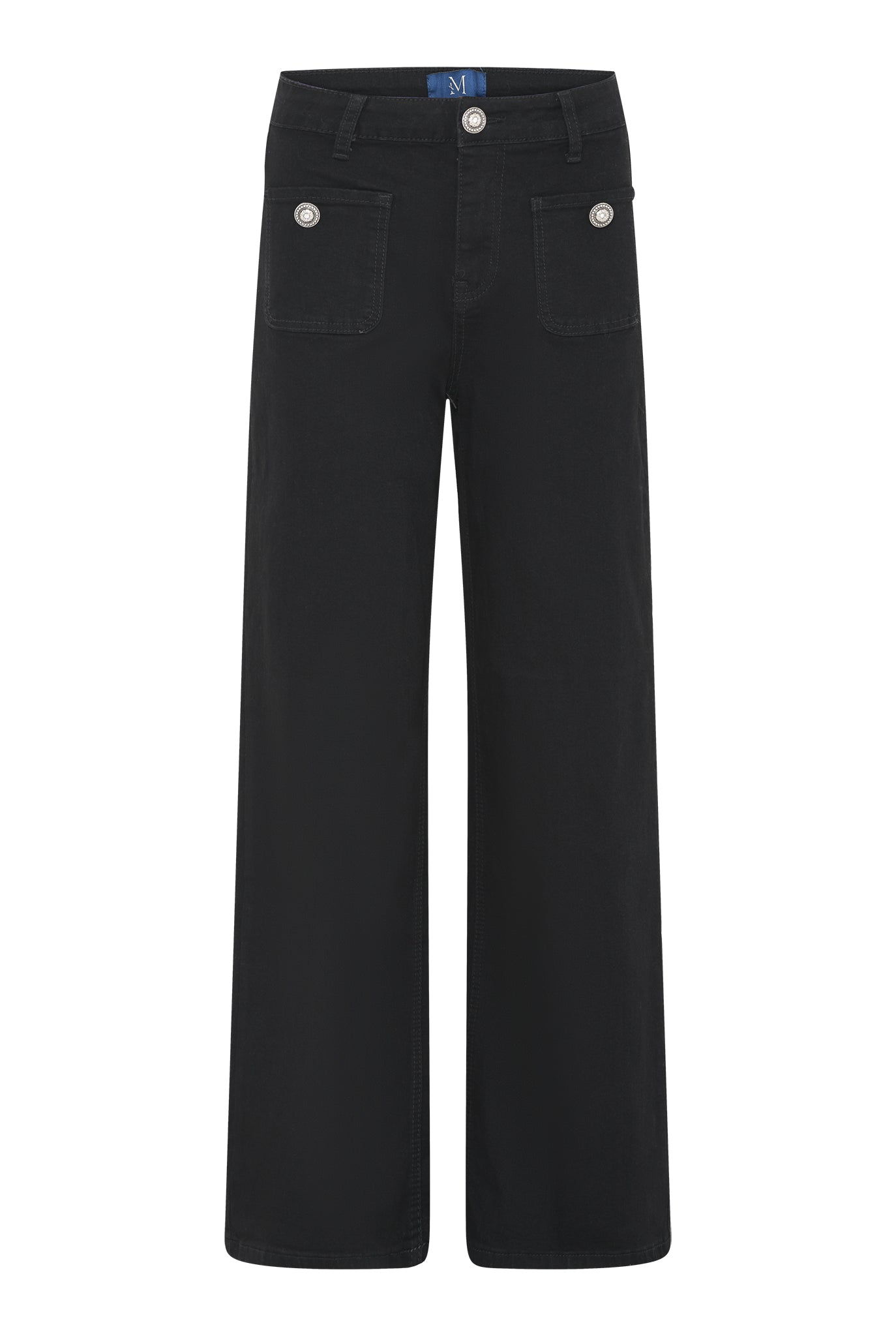 M JEANS Thea Wide Denim Jeans DENIM/TWILL 81 BLACK DENIM