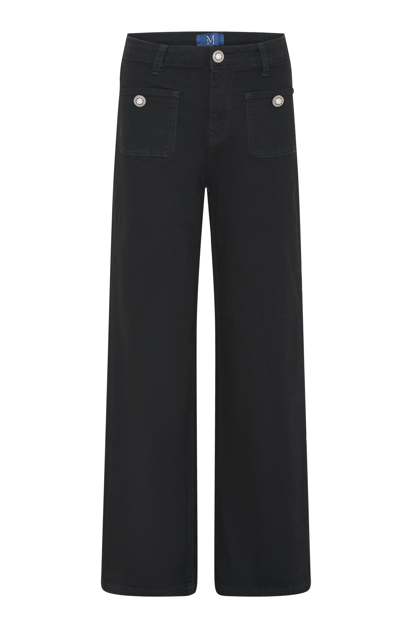 M JEANS Thea Wide Denim Jeans DENIM/TWILL 81 BLACK DENIM