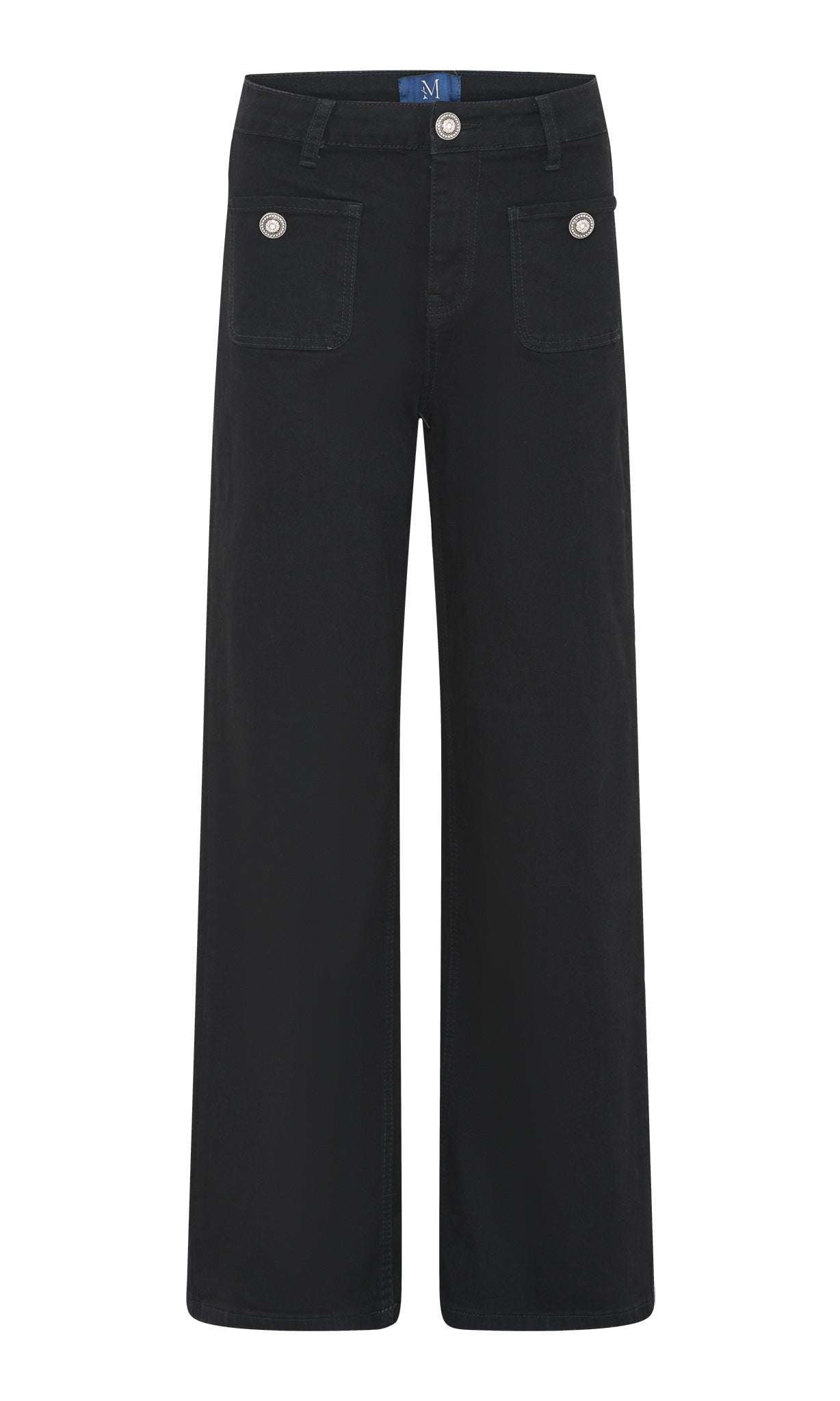 M JEANS Thea Wide Denim Jeans DENIM/TWILL 81 BLACK DENIM