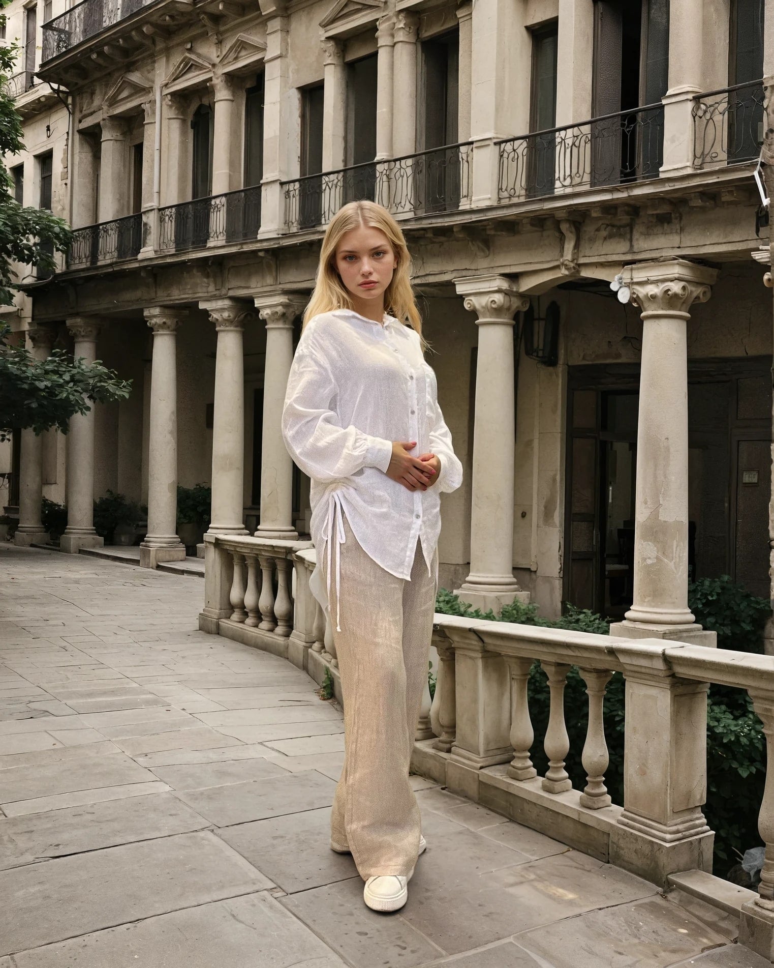 MAPP TIE LIN SHIRT LINEN 10 WHITE