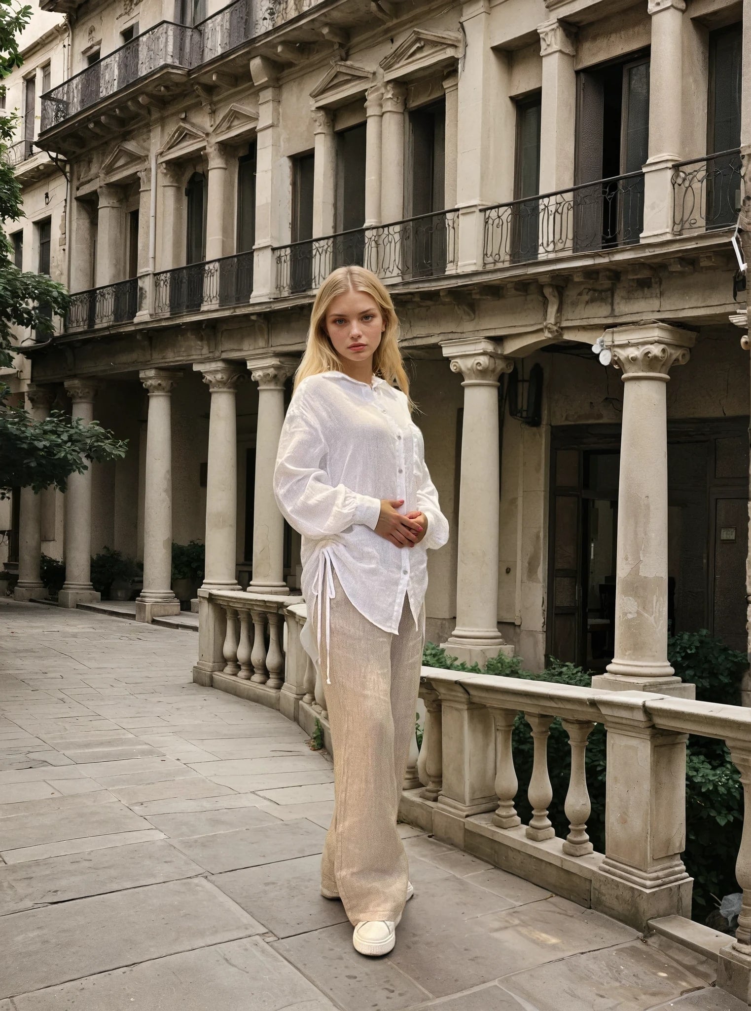 MAPP TIE LIN SHIRT LINEN 10 WHITE