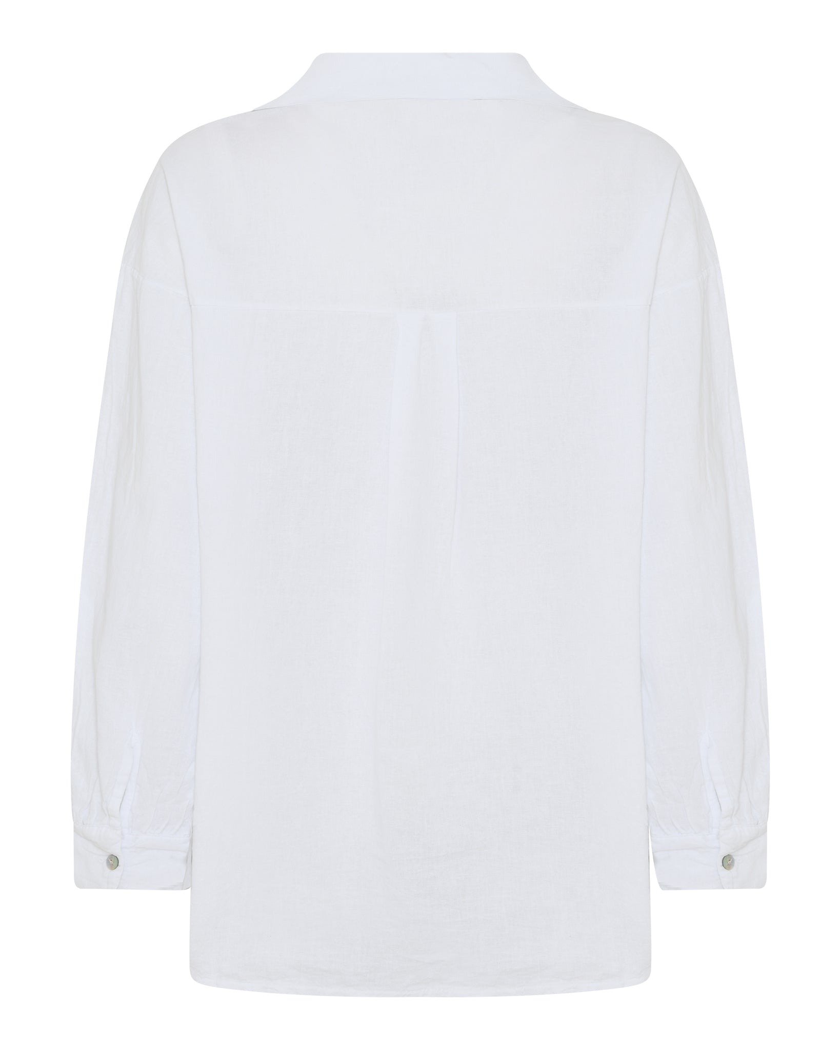 MAPP TIE LIN SHIRT LINEN 10 WHITE