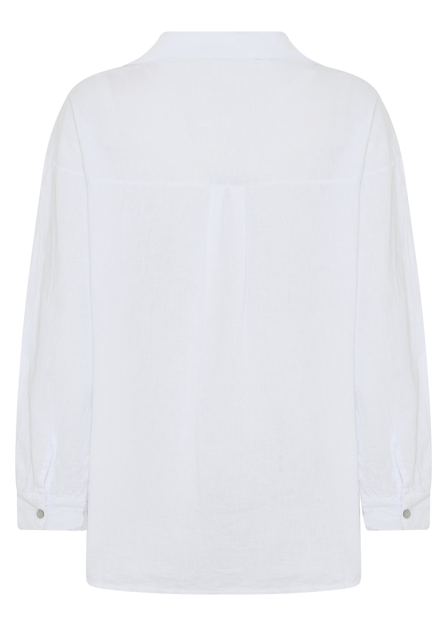 MAPP TIE LIN SHIRT LINEN 10 WHITE