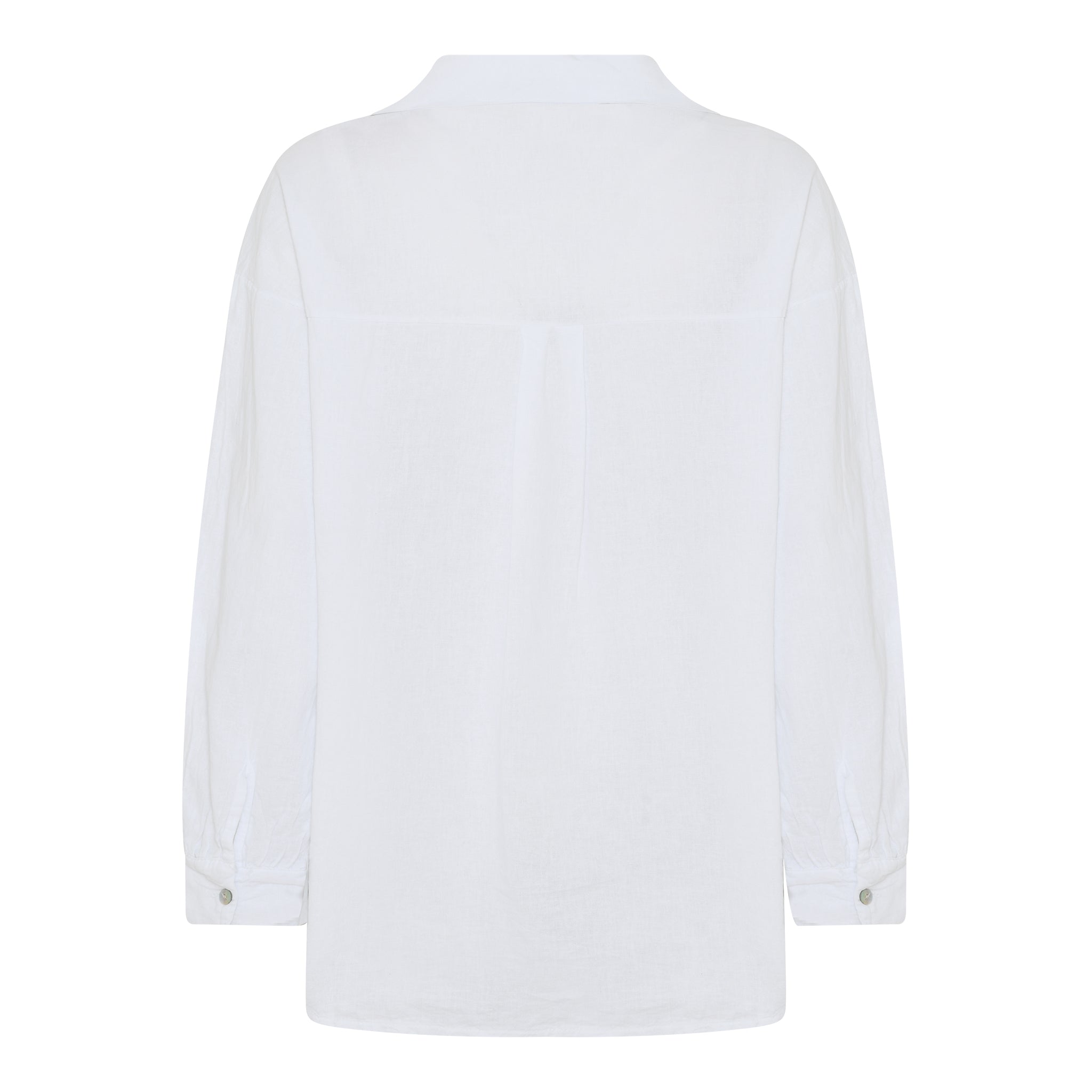 MAPP TIE LIN SHIRT LINEN 10 WHITE