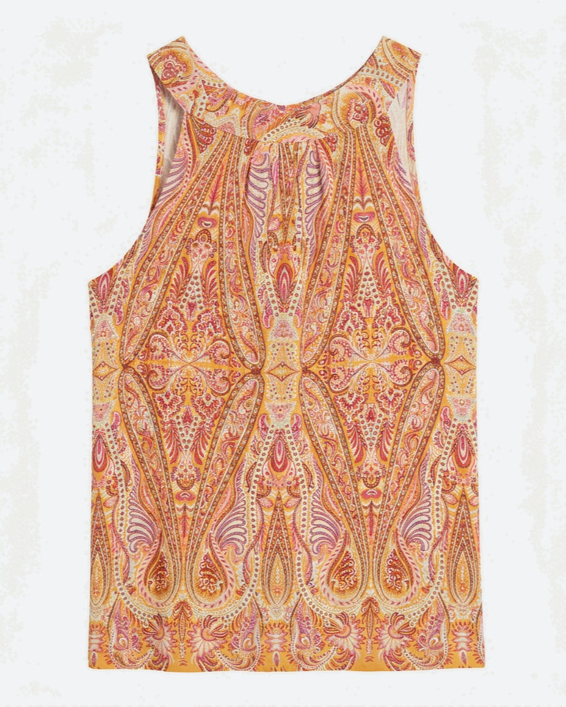 MAPP TIE PAISLEY TOP TOP/T-SHIRT 562 ORANGE