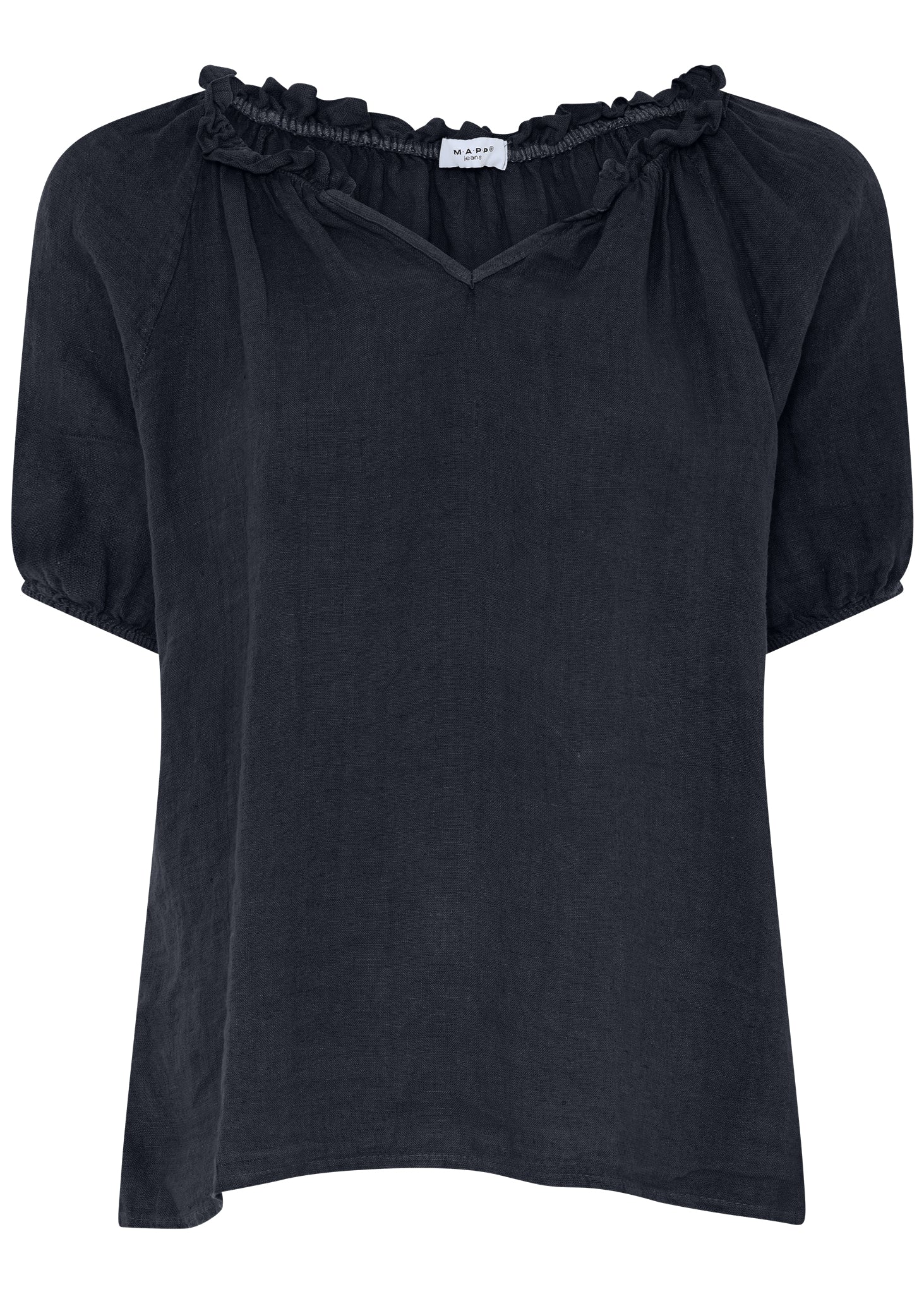 MAPP TINE LIN BLOUSE BLOUSE/SHIRT 104 NAVY