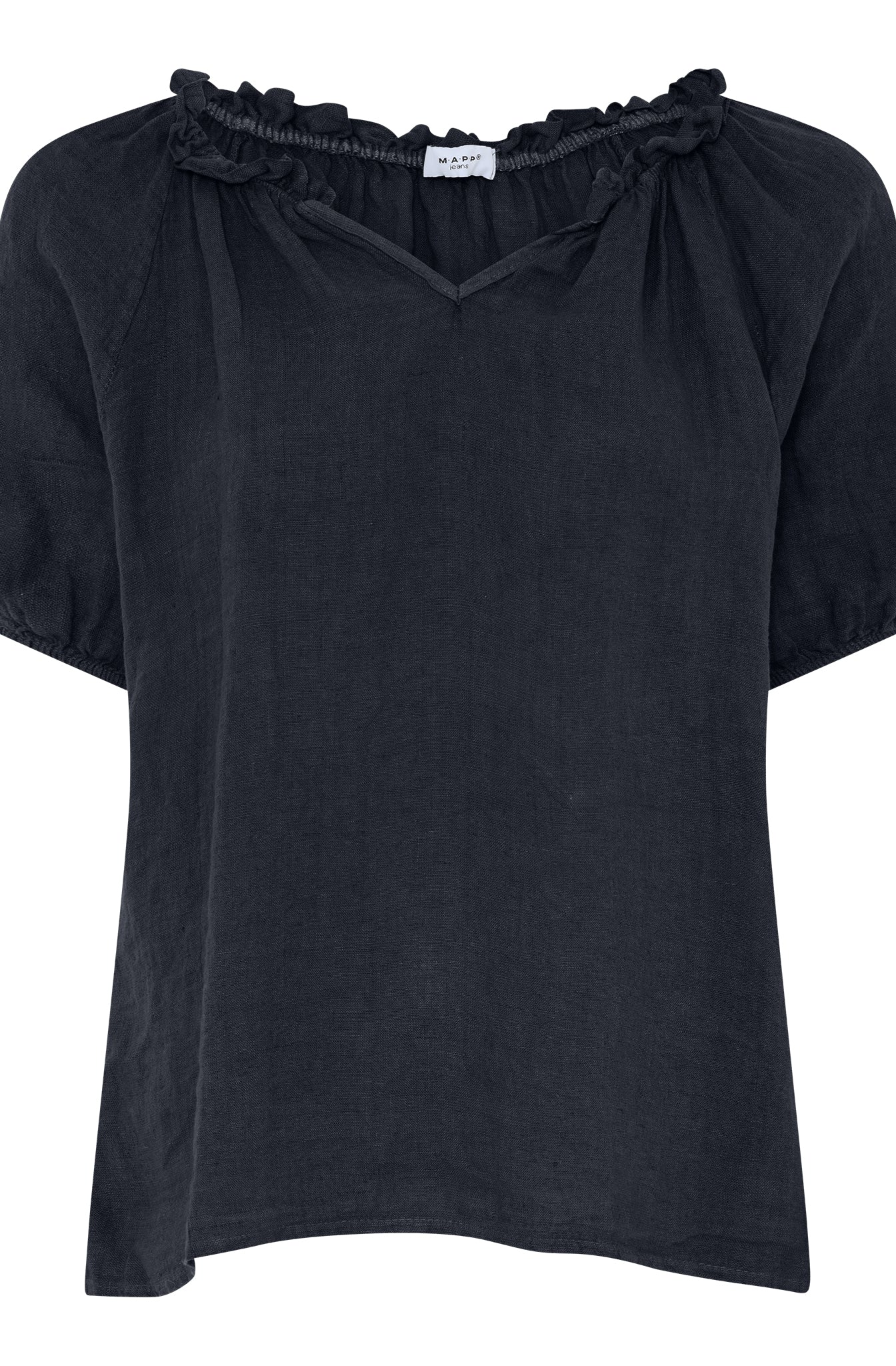 MAPP TINE LIN BLOUSE BLOUSE/SHIRT 104 NAVY