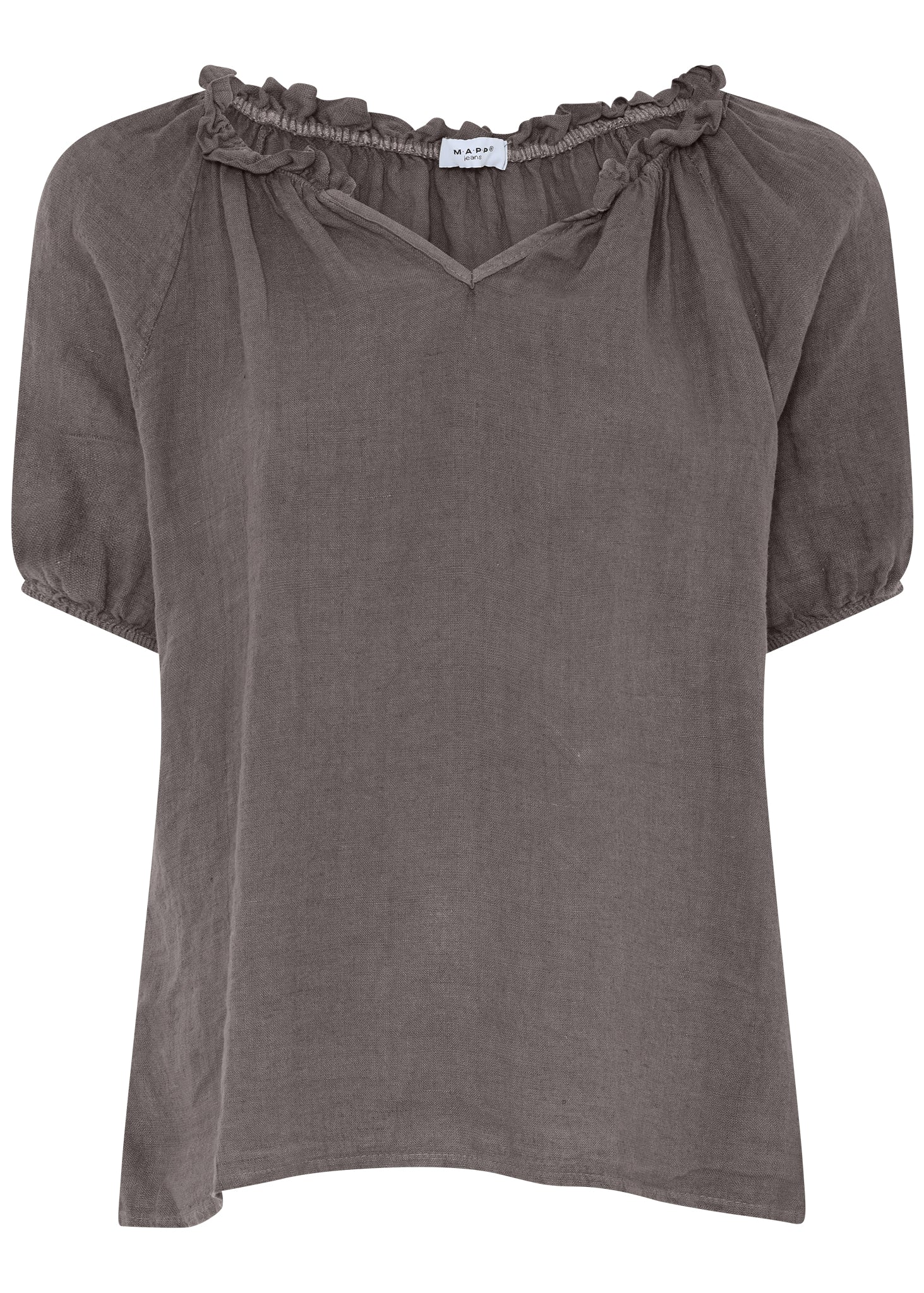 MAPP TINE LIN BLOUSE BLOUSE/SHIRT 136 FANGO