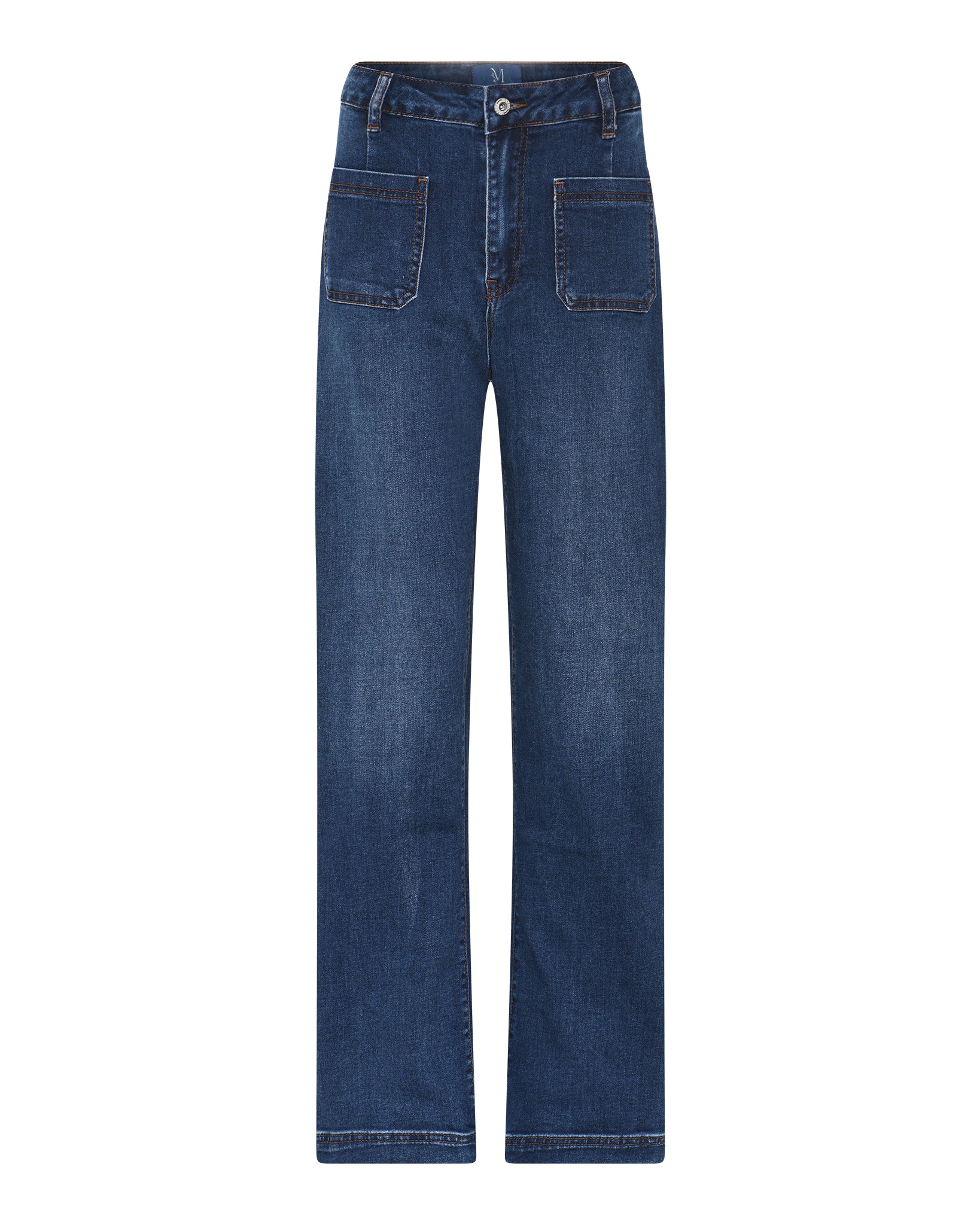 M JEANS Tutti Square Straight Denim Jeans DENIM/TWILL 9696 BLUE DENIM USED