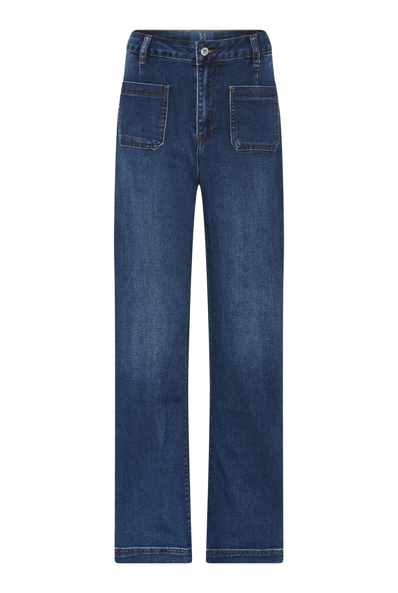 M JEANS Tutti Square Straight Denim Jeans DENIM/TWILL 9696 BLUE DENIM USED