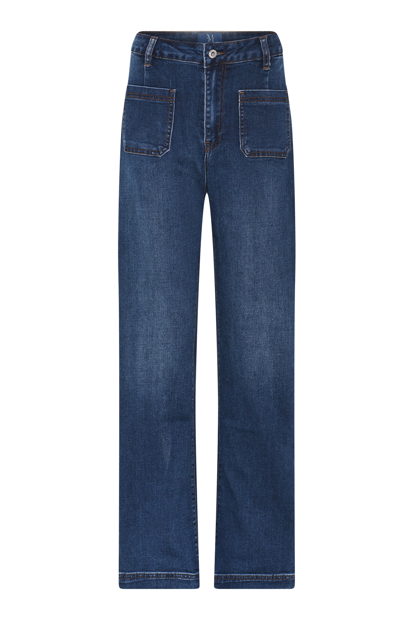 M JEANS Tutti Square Straight Denim Jeans DENIM/TWILL 9696 BLUE DENIM USED