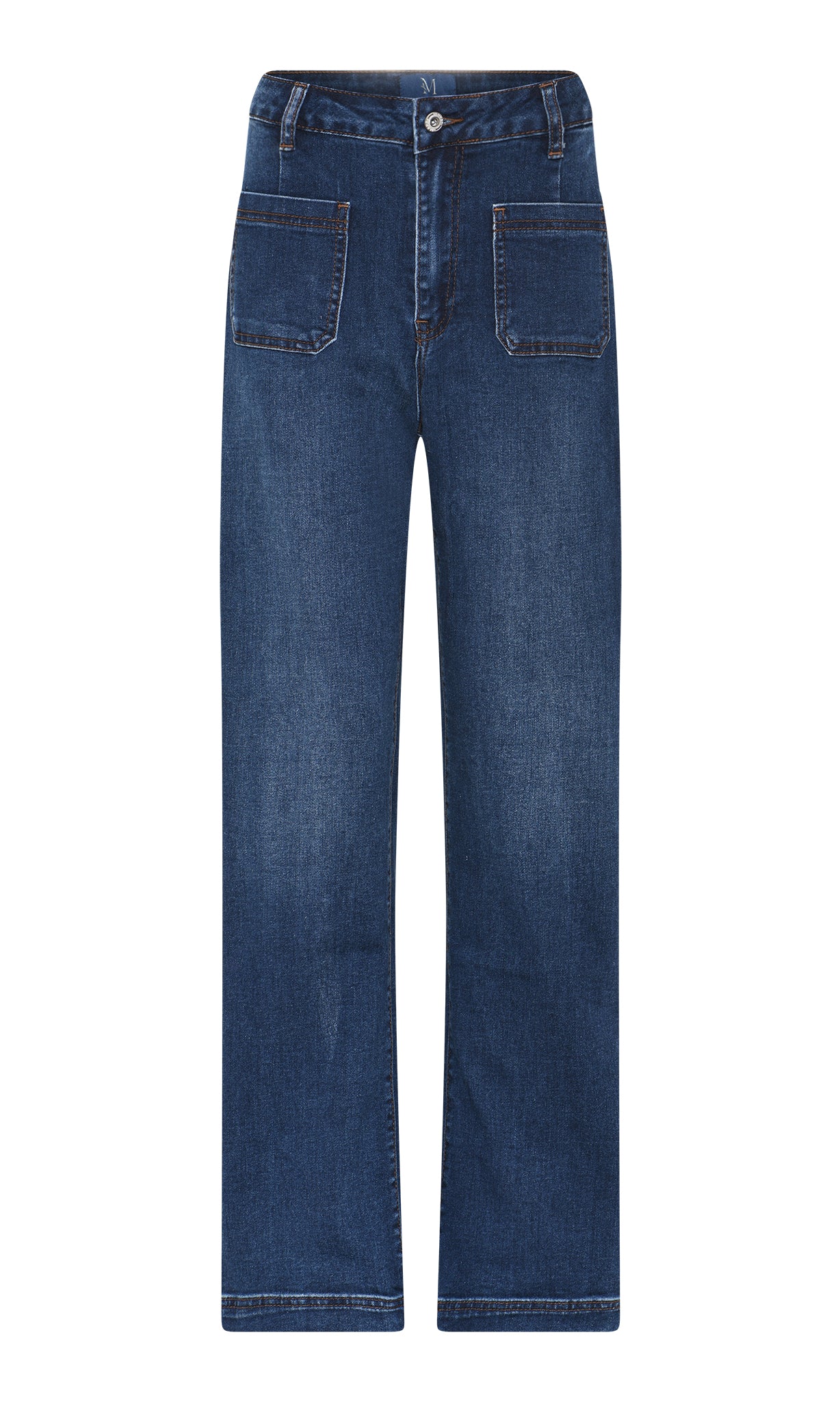 M JEANS Tutti Square Straight Denim Jeans DENIM/TWILL 9696 BLUE DENIM USED