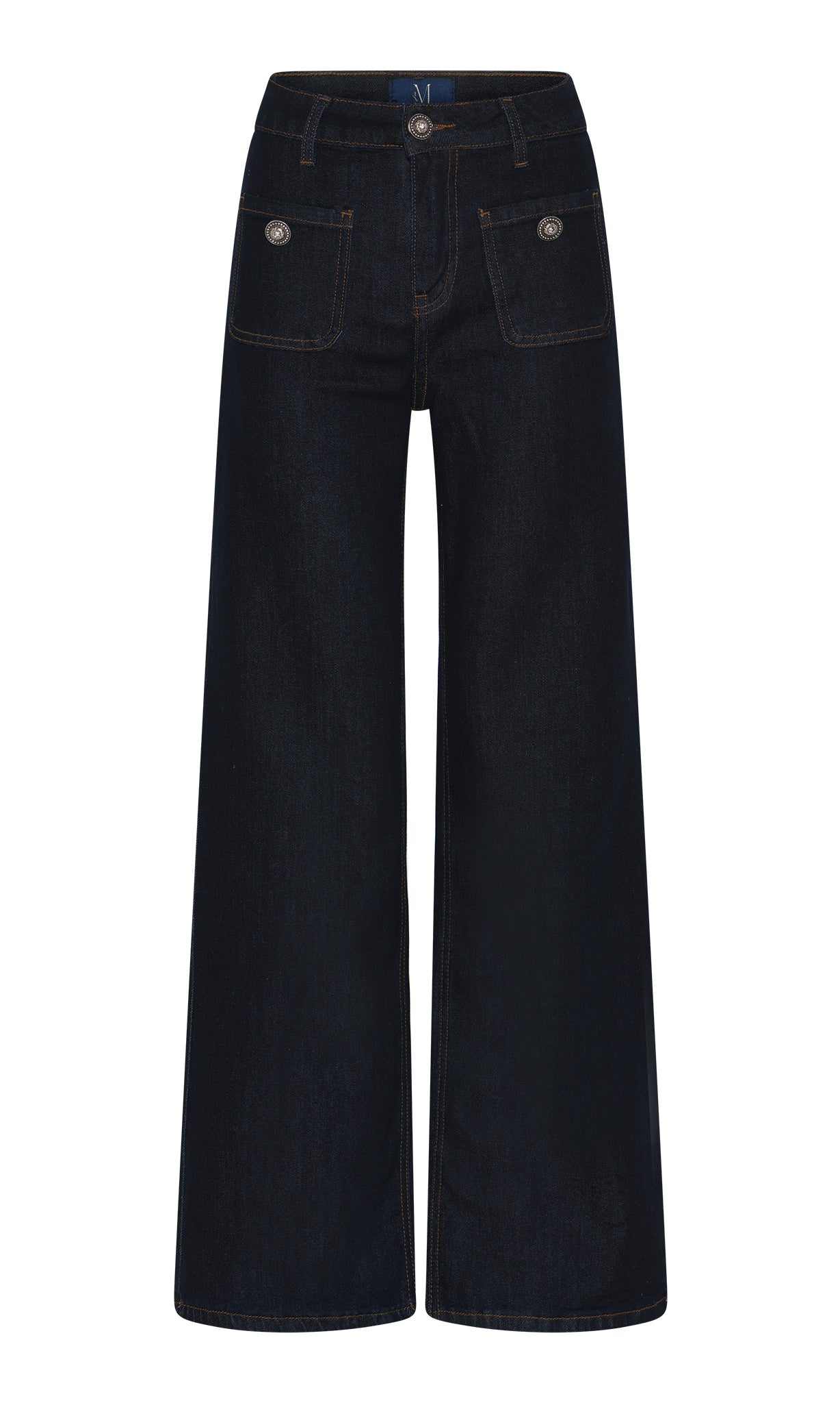 M JEANS Thea Wide Denim Jeans DENIM/TWILL 98 DARK BLUE