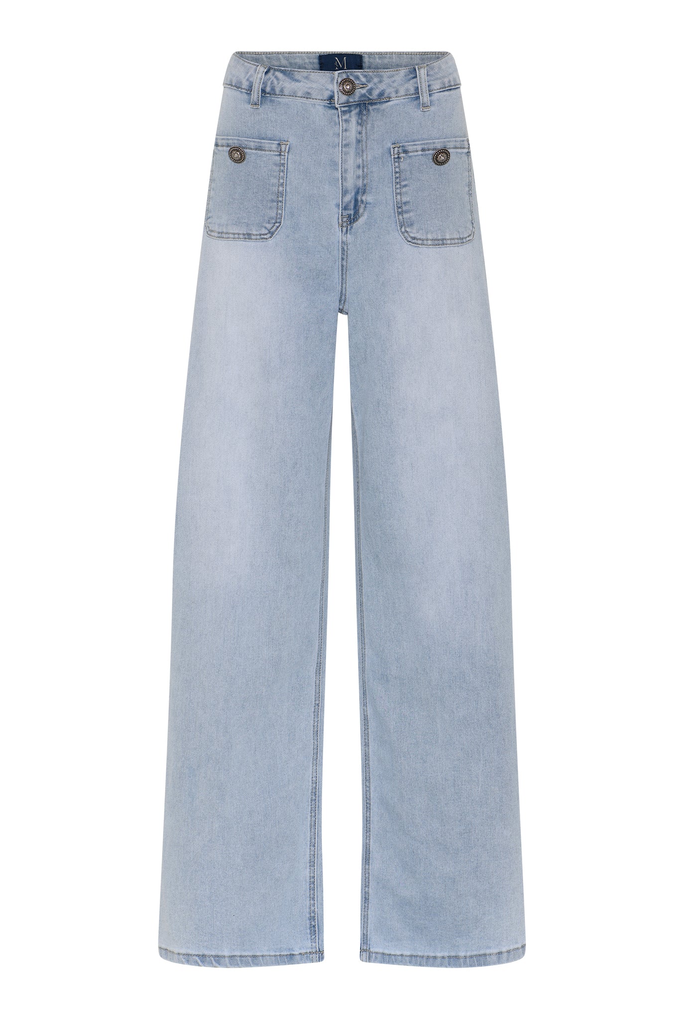 M JEANS Thea Wide Denim Jeans DENIM/TWILL 8996 LIGHT BLUE USED
