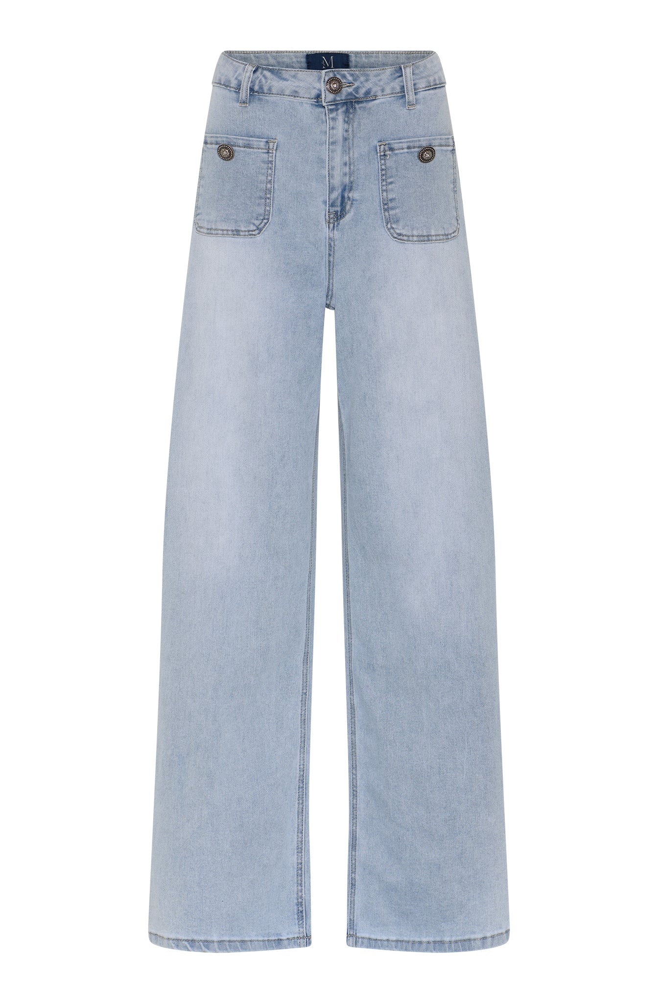 M JEANS Thea Wide Denim Jeans DENIM/TWILL 8996 LIGHT BLUE USED