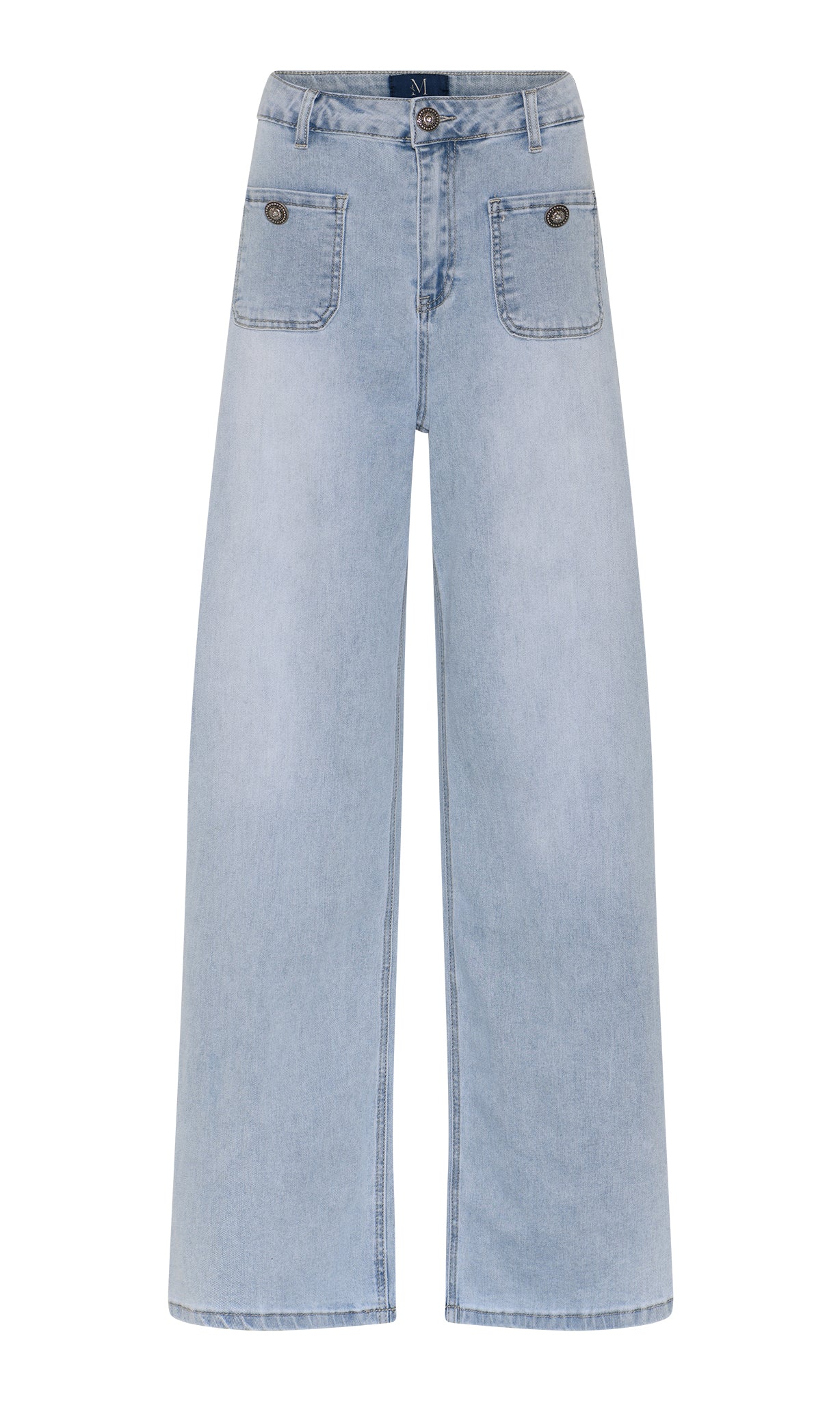 M JEANS Thea Wide Denim Jeans DENIM/TWILL 8996 LIGHT BLUE USED