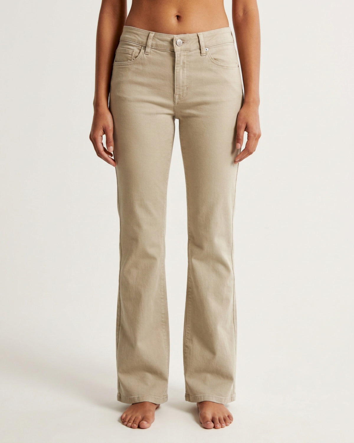 M JEANS Trumpet Flare Fit Twill Jeans DENIM/TWILL 27 SAND