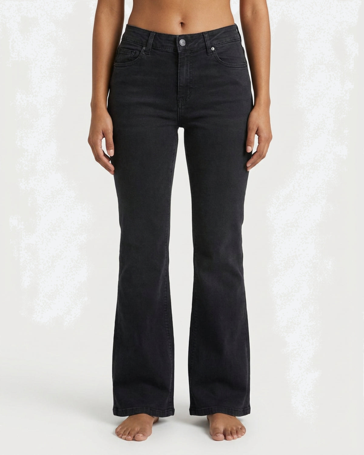 M JEANS Trumpet Flare Fit Twill Jeans DENIM/TWILL 80 BLACK