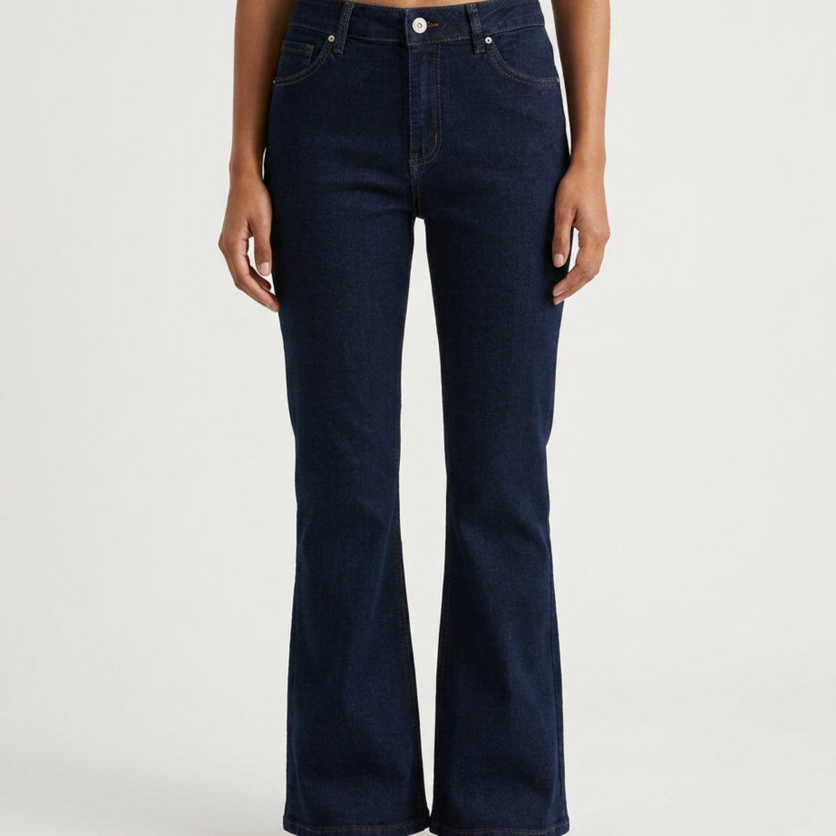 M JEANS Trumpet Flared Jeans | Marc Lauge DENIM/TWILL 98 DARK BLUE