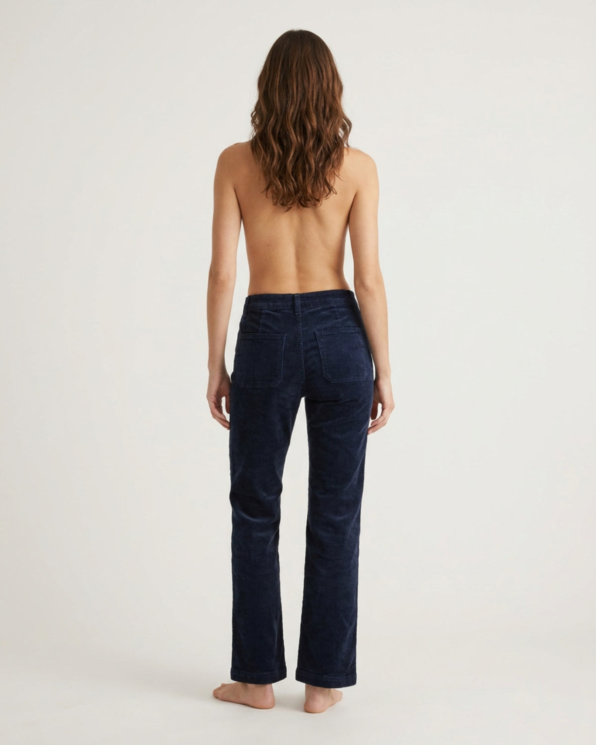 M JEANS Tutti Square Straight Corduroy 11W Jeans CORD/FLØJL 104 NAVY