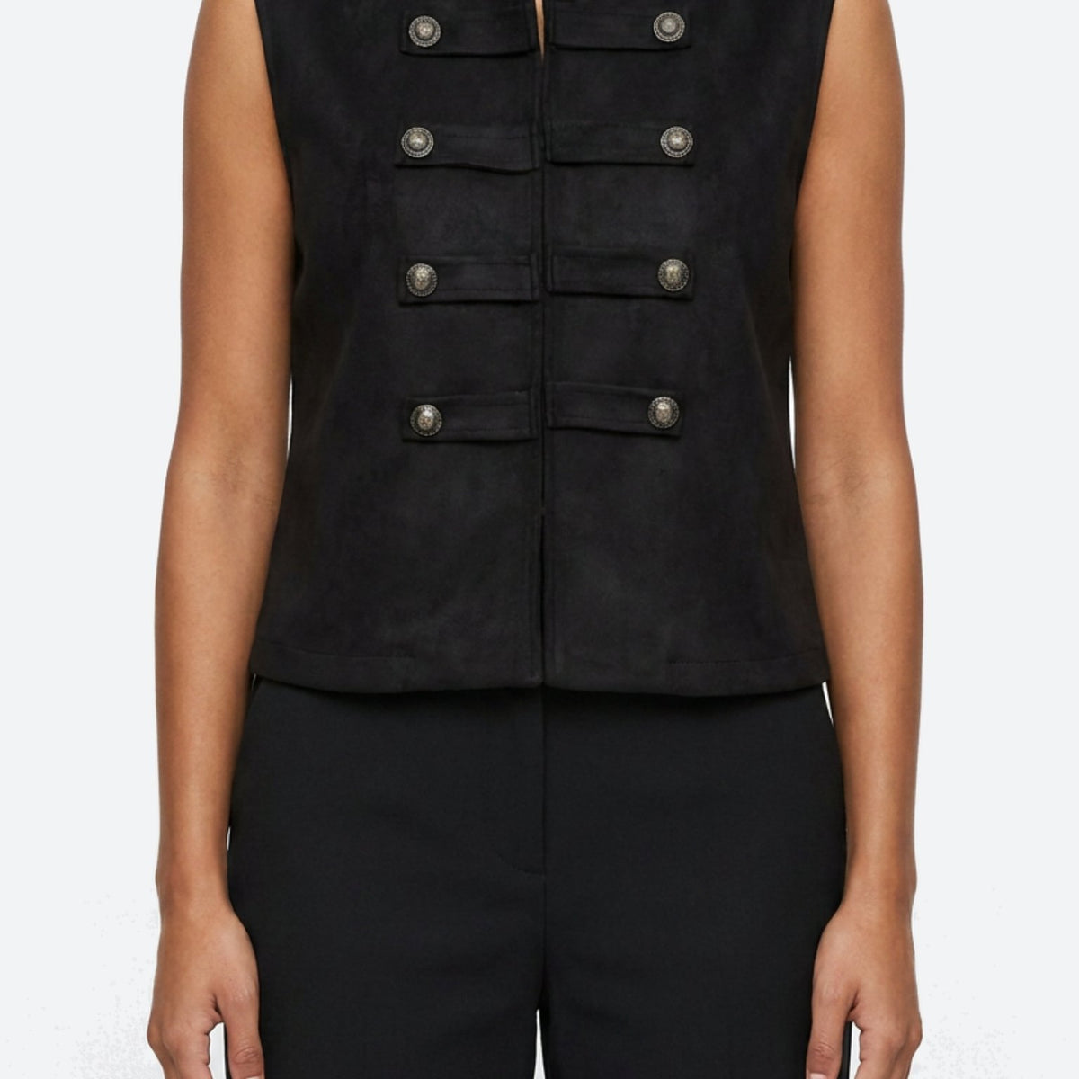 MOONDUST UNIFORM VEST OUTERWEAR 80 BLACK