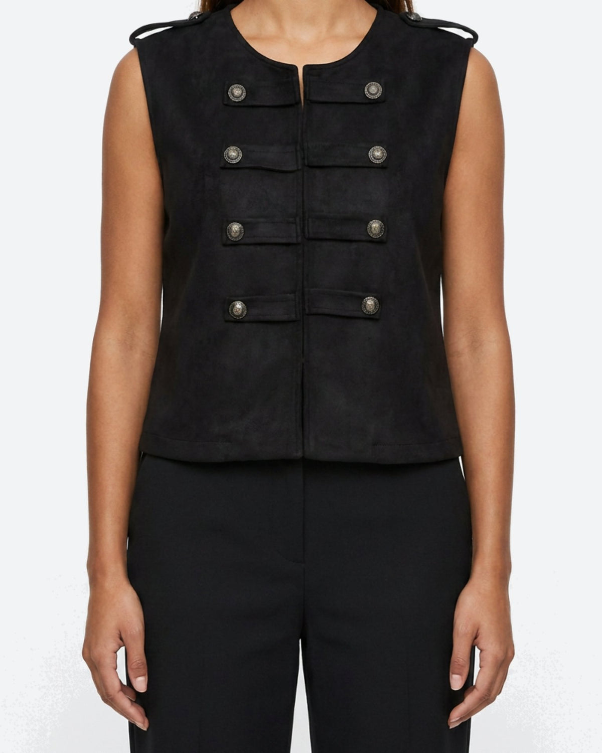 MOONDUST UNIFORM VEST OUTERWEAR 80 BLACK