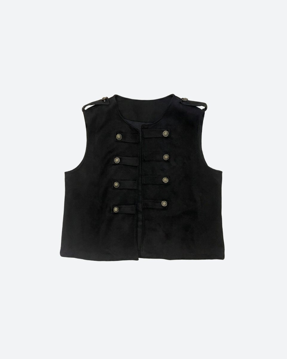 MOONDUST UNIFORM VEST OUTERWEAR 80 BLACK