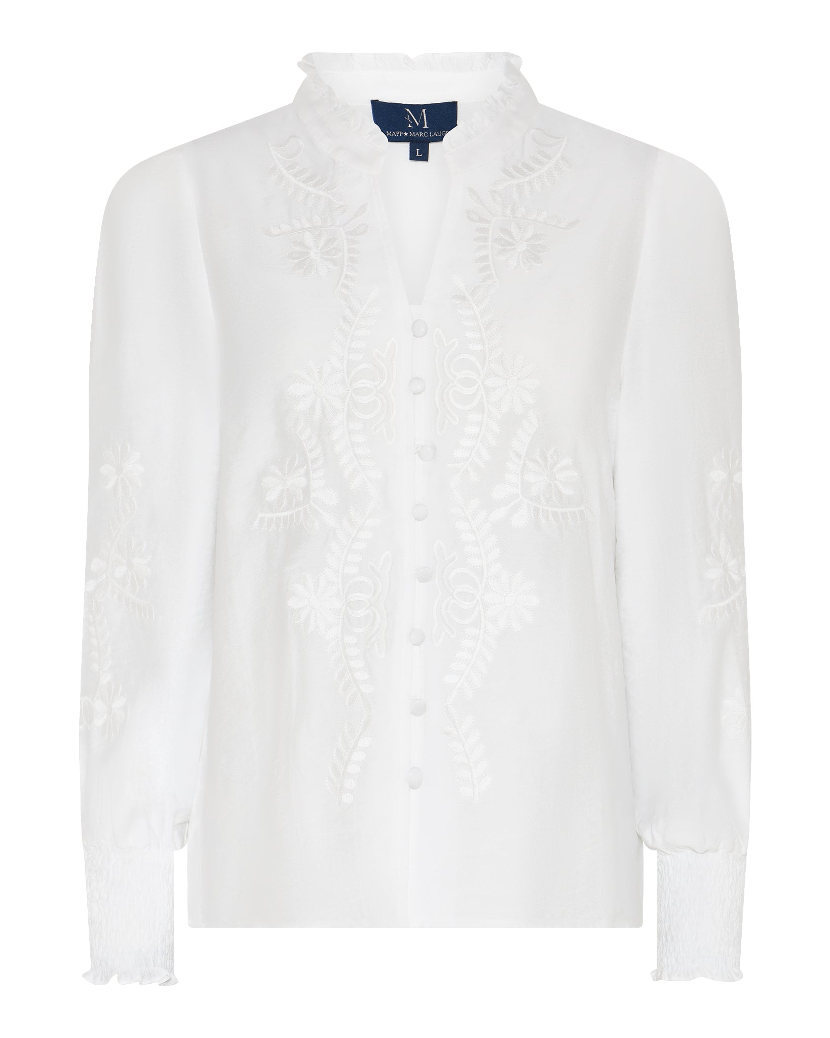 M JEANS VANESSA EMB SHIRT BLOUSE/SHIRT 20 OFF WHITE