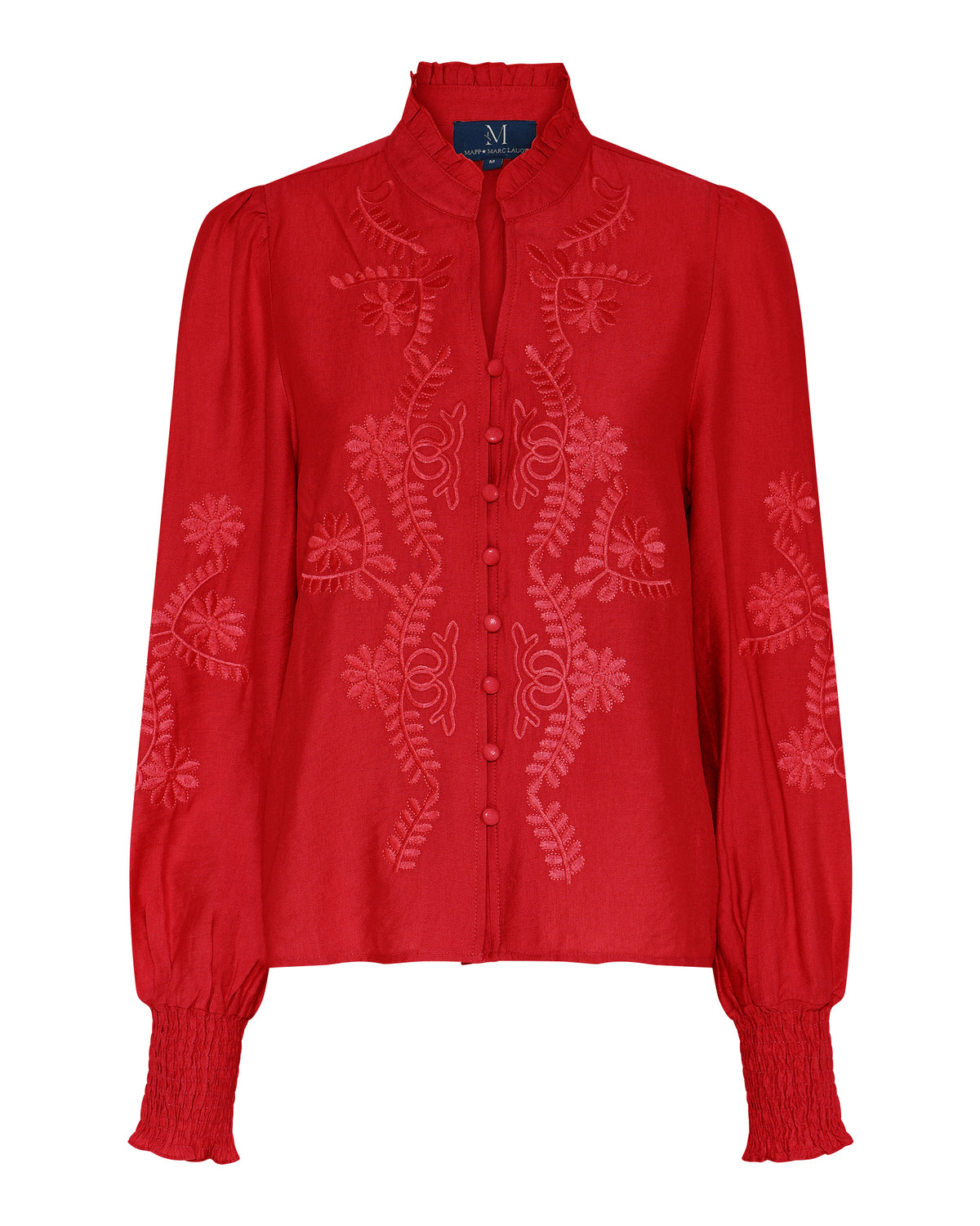 M JEANS VANESSA EMB SHIRT BLOUSE/SHIRT 330 RED