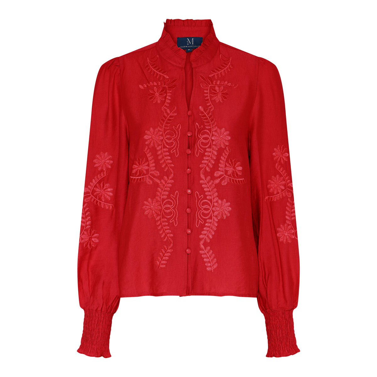 M JEANS VANESSA EMB SHIRT BLOUSE/SHIRT 330 RED