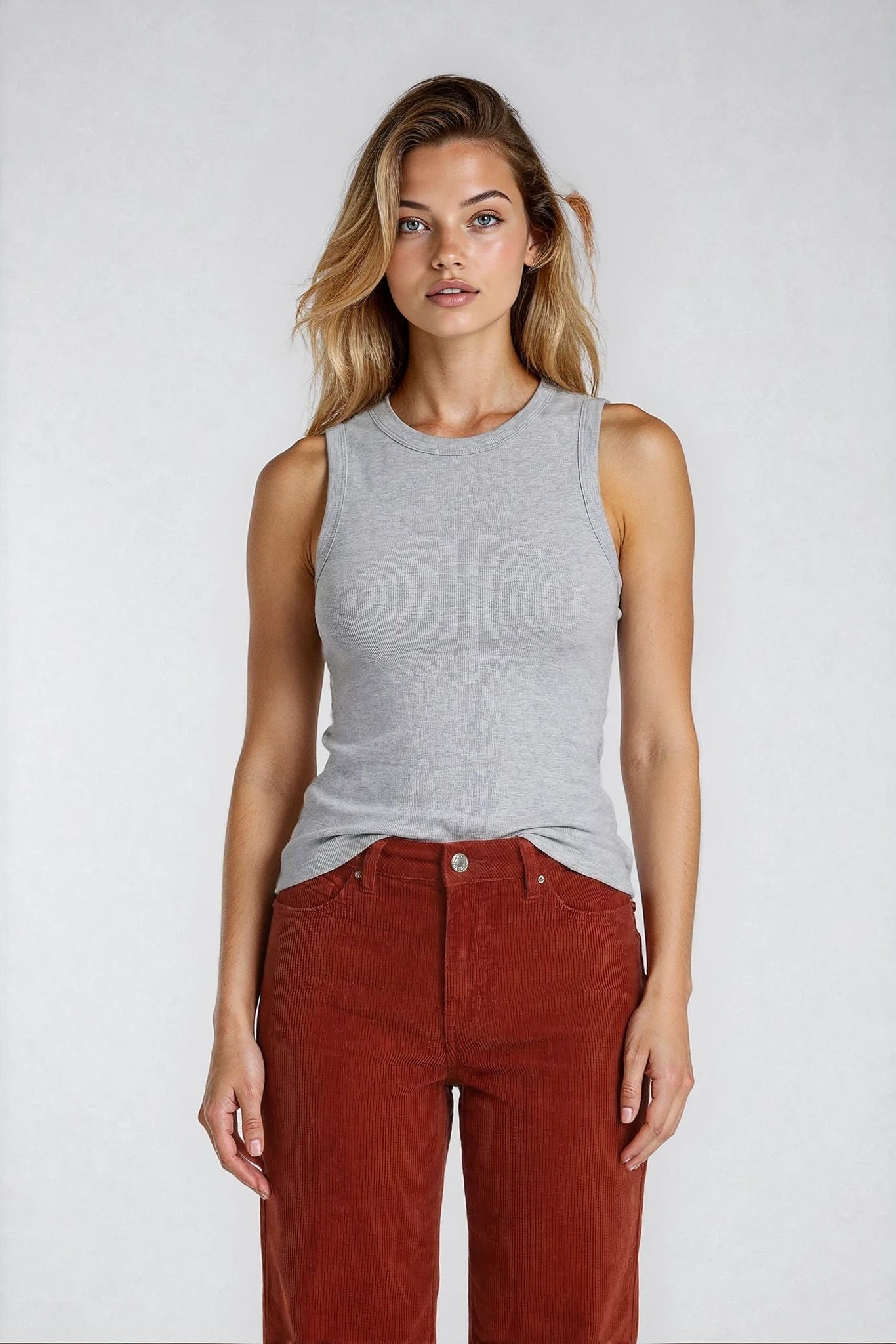 M JEANS VEGA FLARE 11W CORDUROY JEANS CORD/FLØJL 338 CHILI