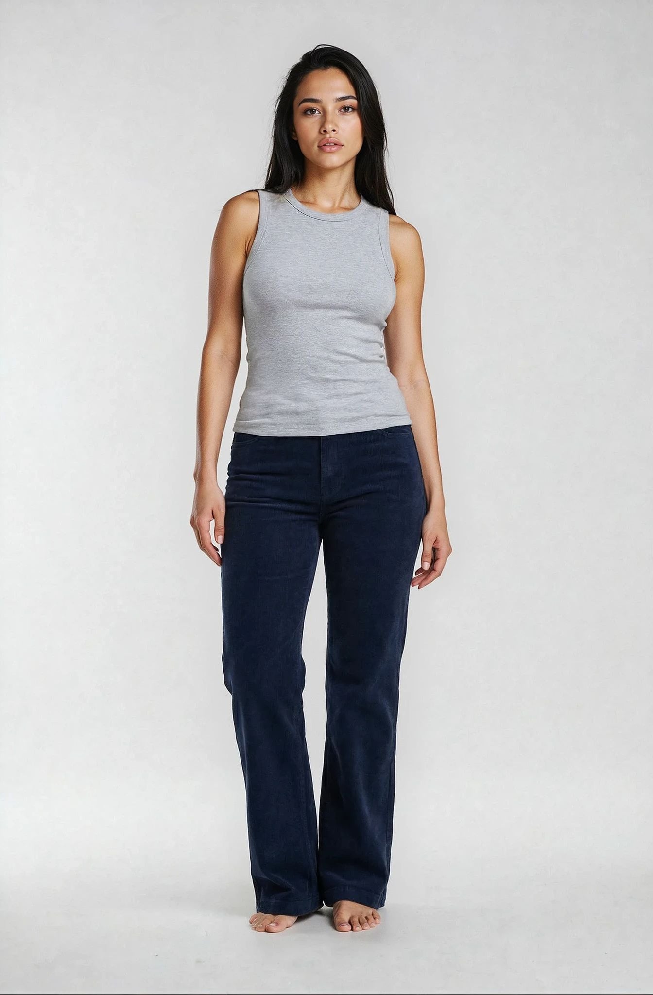 M JEANS Vega Flare 11W Corduroy Jeans CORD/FLØJL 530 ROYALE BLUE